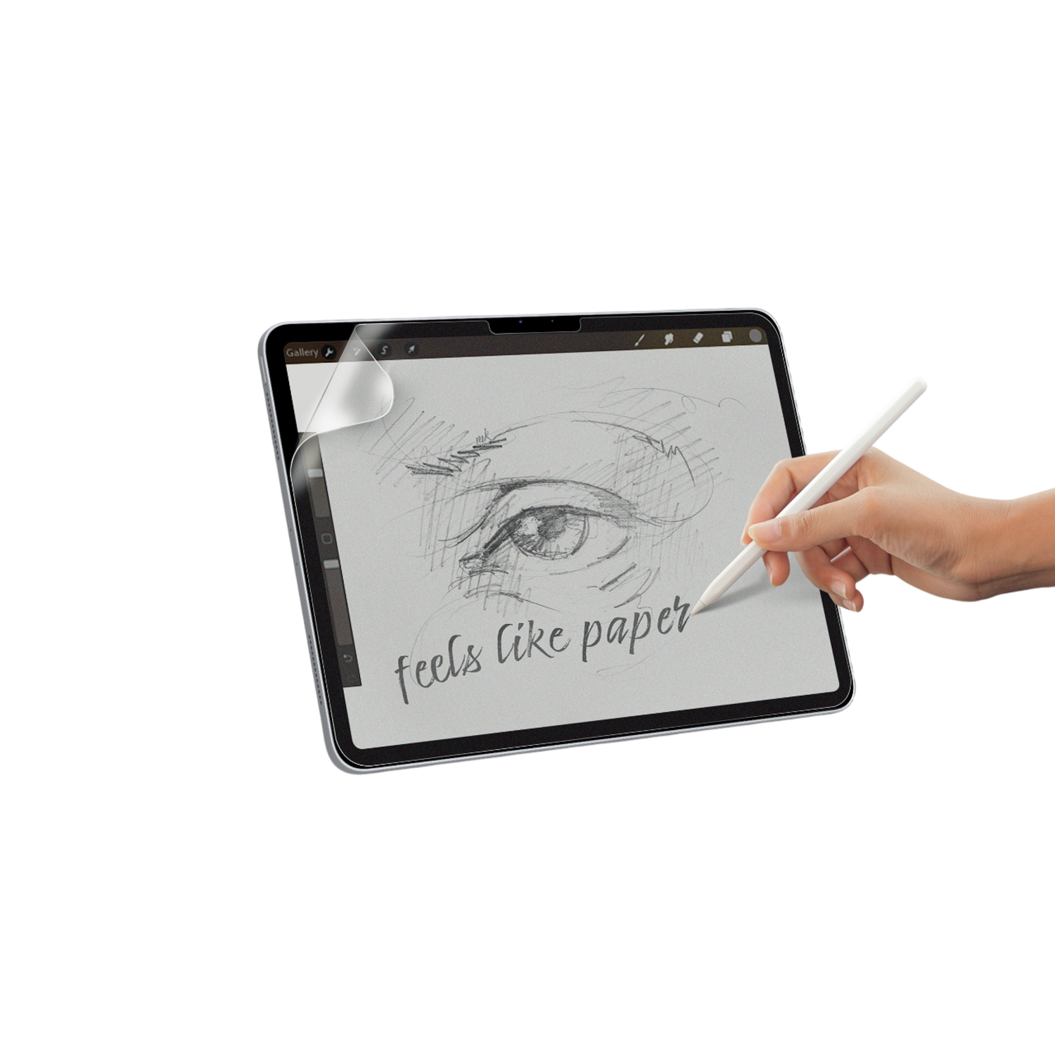 ISY ISY Ipg 6209 Paperfeel Schermbeschermer Voor Apple Air 13" / Ipad Pro (2024) Transparant