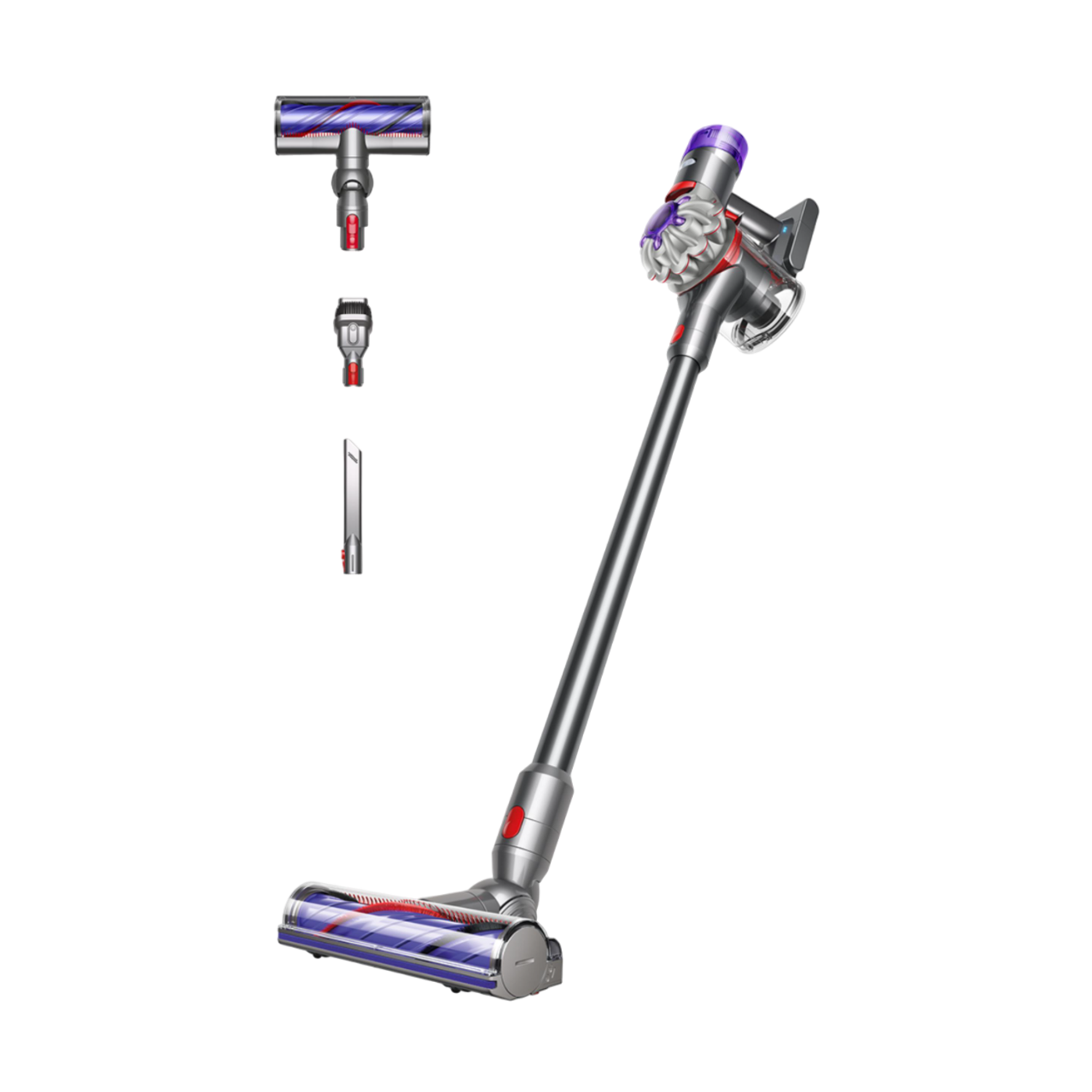 Dyson Dyson V8 Advanced Steelstofzuiger Incl. Kruimelzuiger Nikkel - Silver