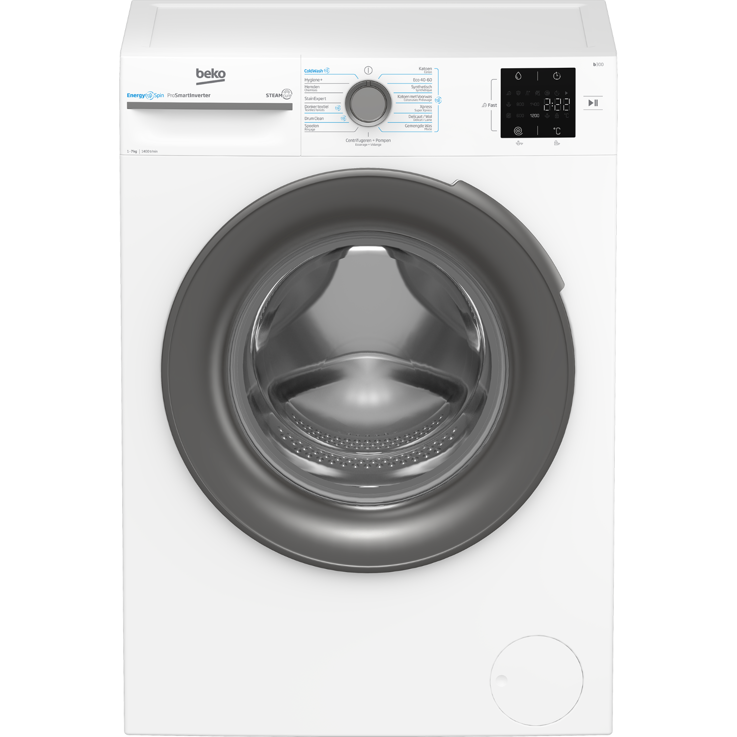 Beko Beko Bm3wfu3741s - Energyspin Wasmachine Voorlader 7 Kg 1400 Rpm 76 Db
