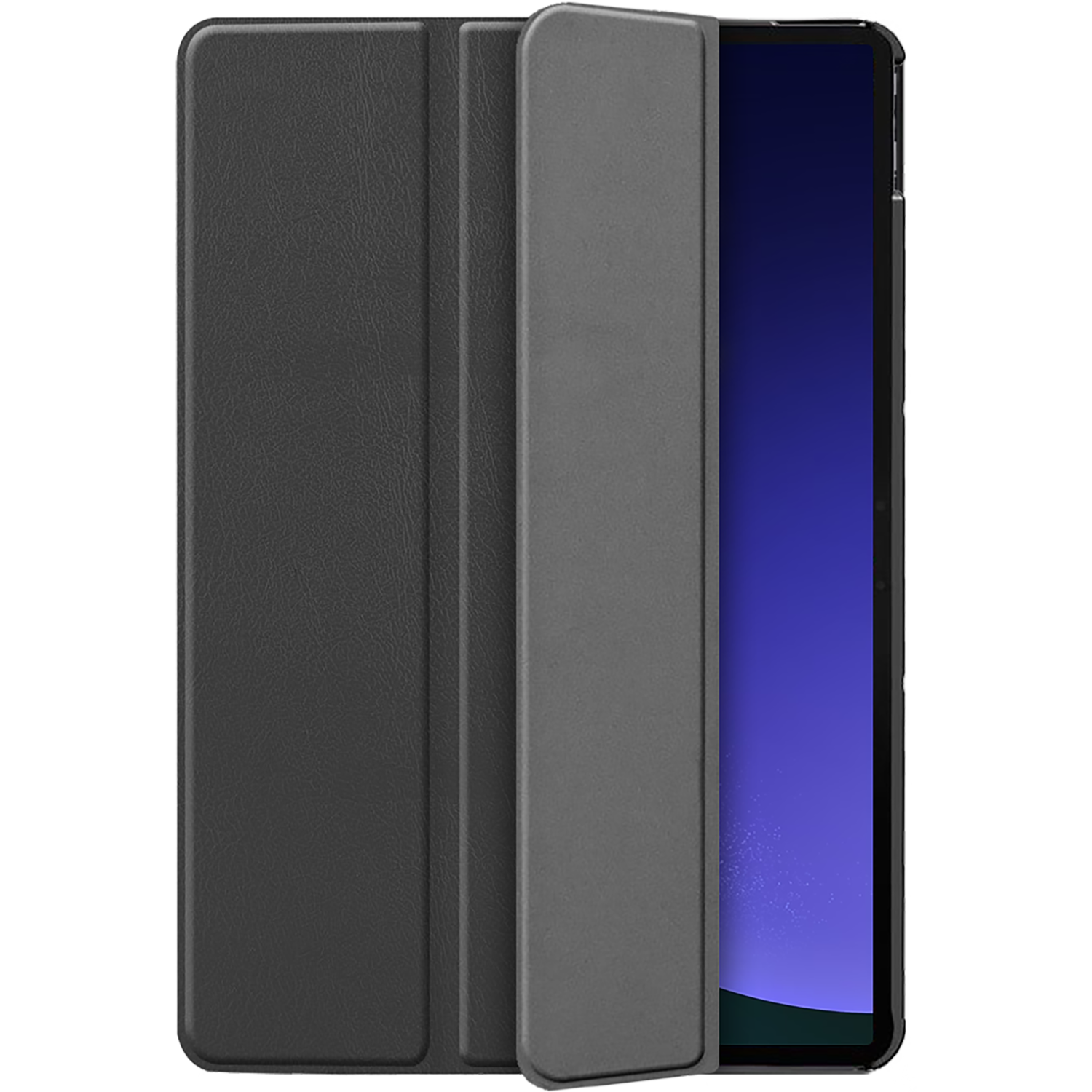 Just in case Just In Case Trifold Case Voor Samsung Galaxy Tab S9 / Fe - Zwart