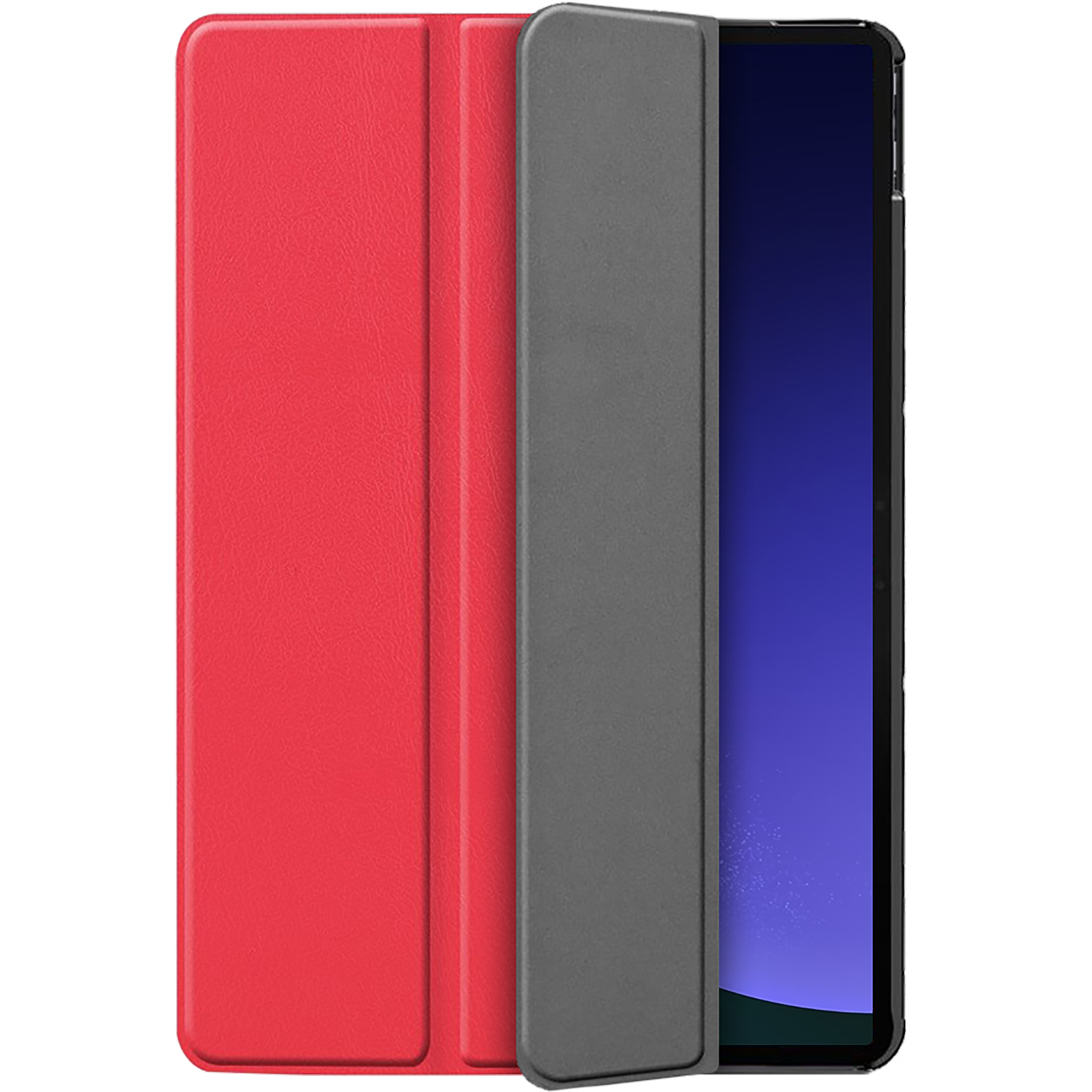 Just in case Just In Case Trifold Case Voor Samsung Galaxy Tab S9 / Fe - Rood