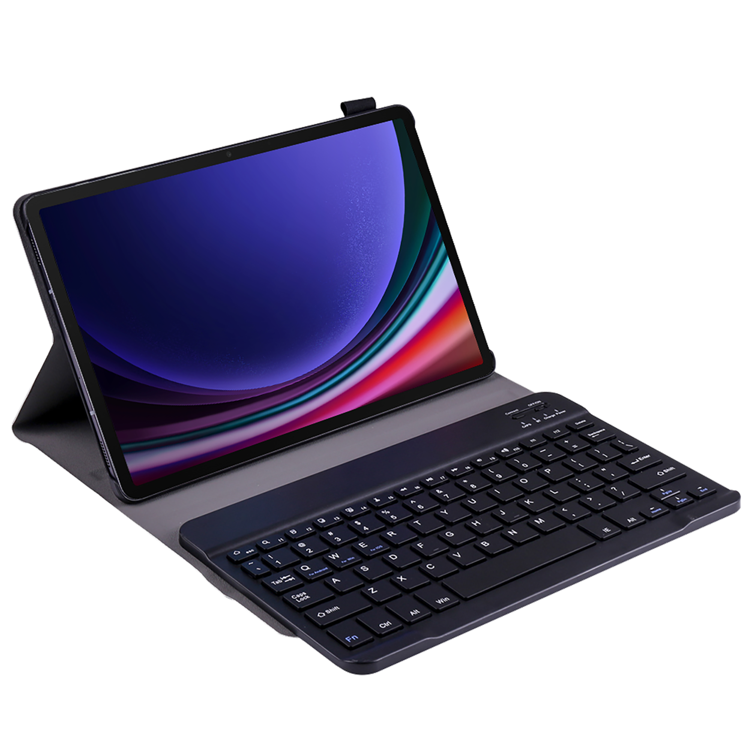 Just in case Just In Case Keyboard Cover Voor Samsung Galaxy Tab S9 / Fe - Zwart