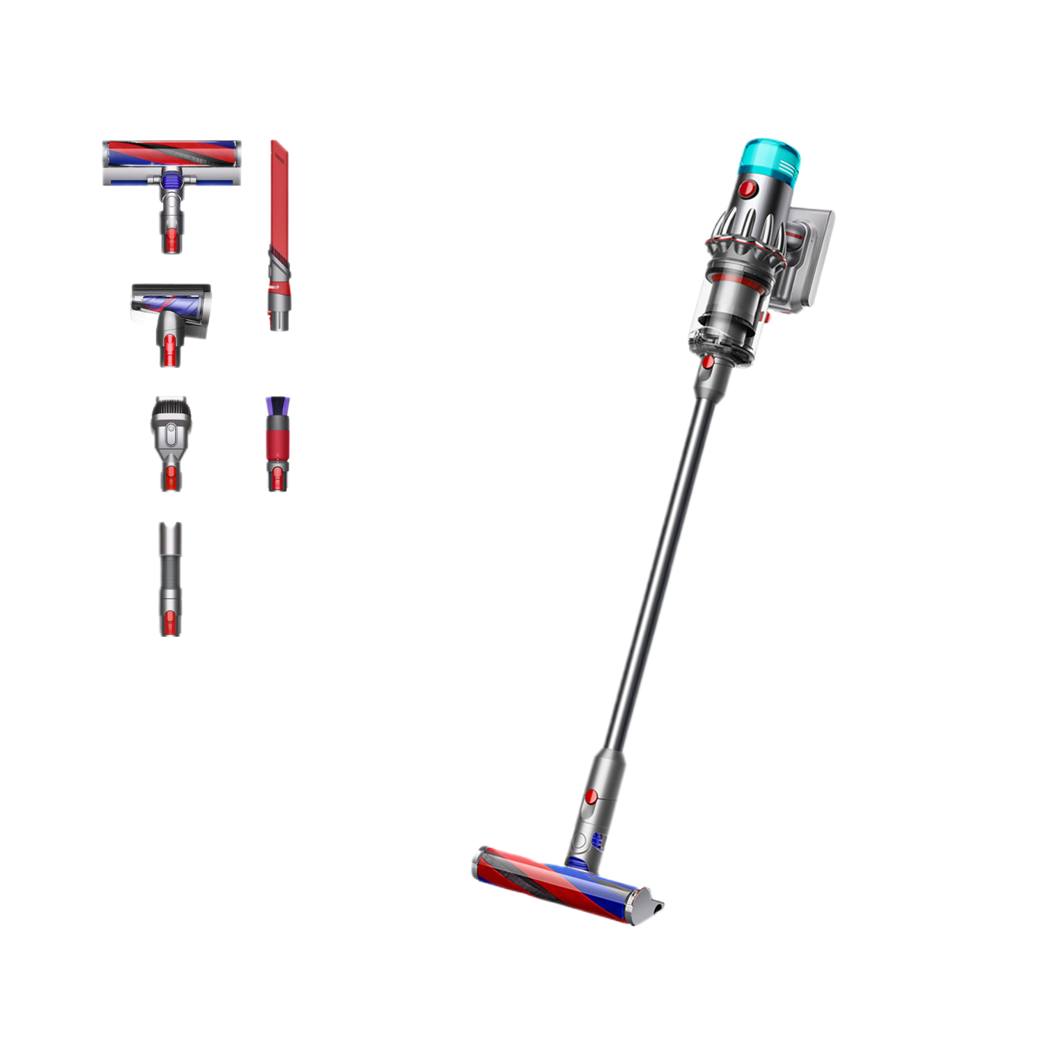 Dyson Dyson V12 Origin Steelstofzuiger Incl. Kruimelzuiger Nikkel - Grijs