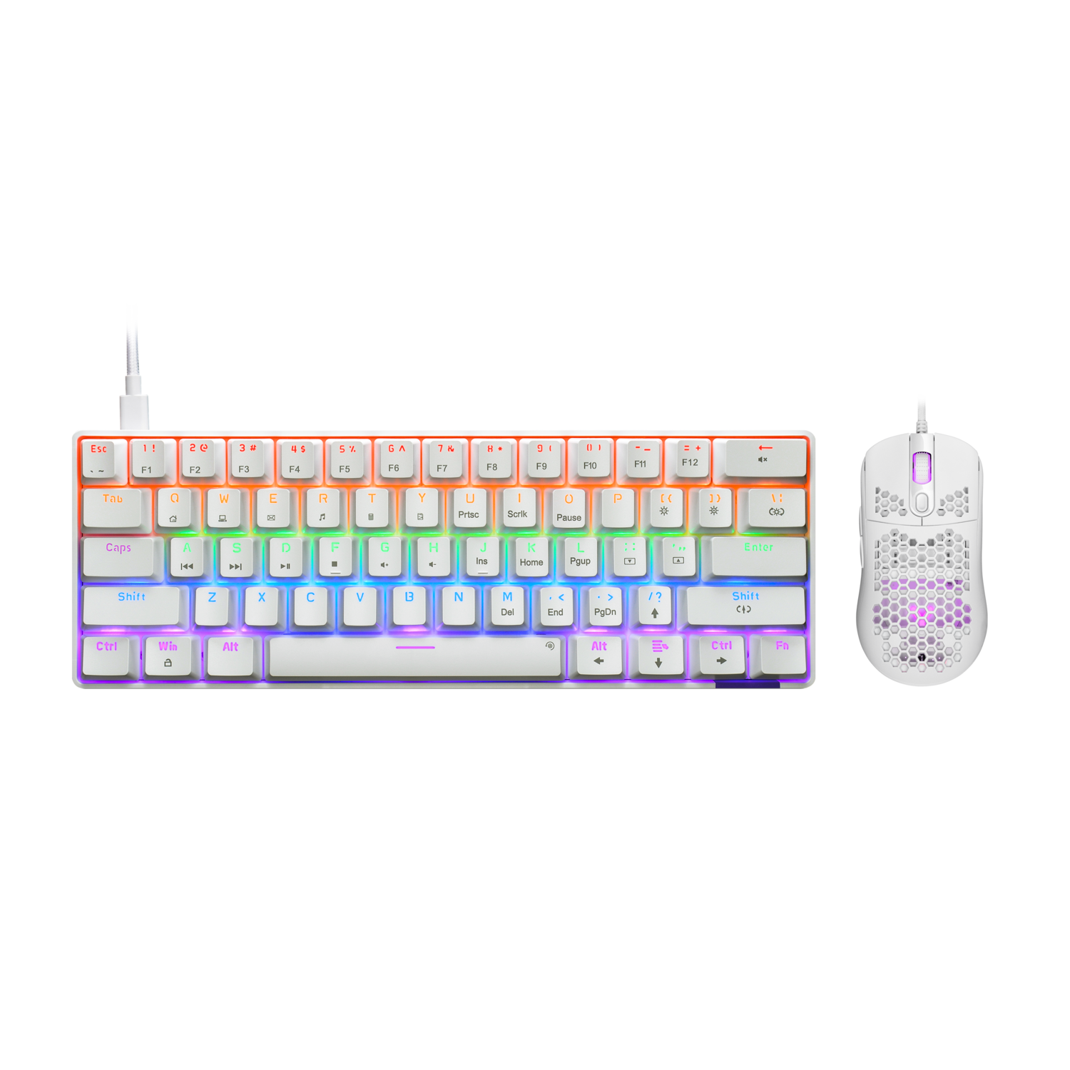 ISY ISY Ibg-1000-us Gamingmuis En -toetsenbordset Wit