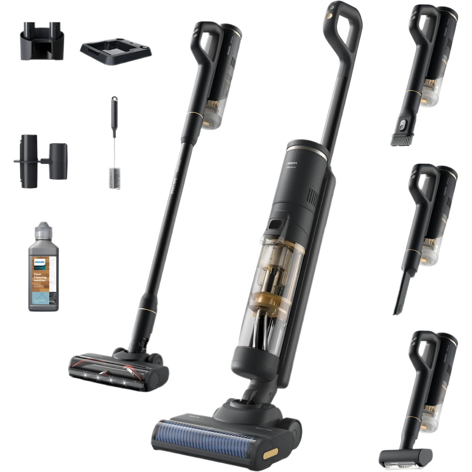 Philips Philips Xw7264/11 7000 Series Aquatrio Steelstofzuiger 3 In 1 Geel