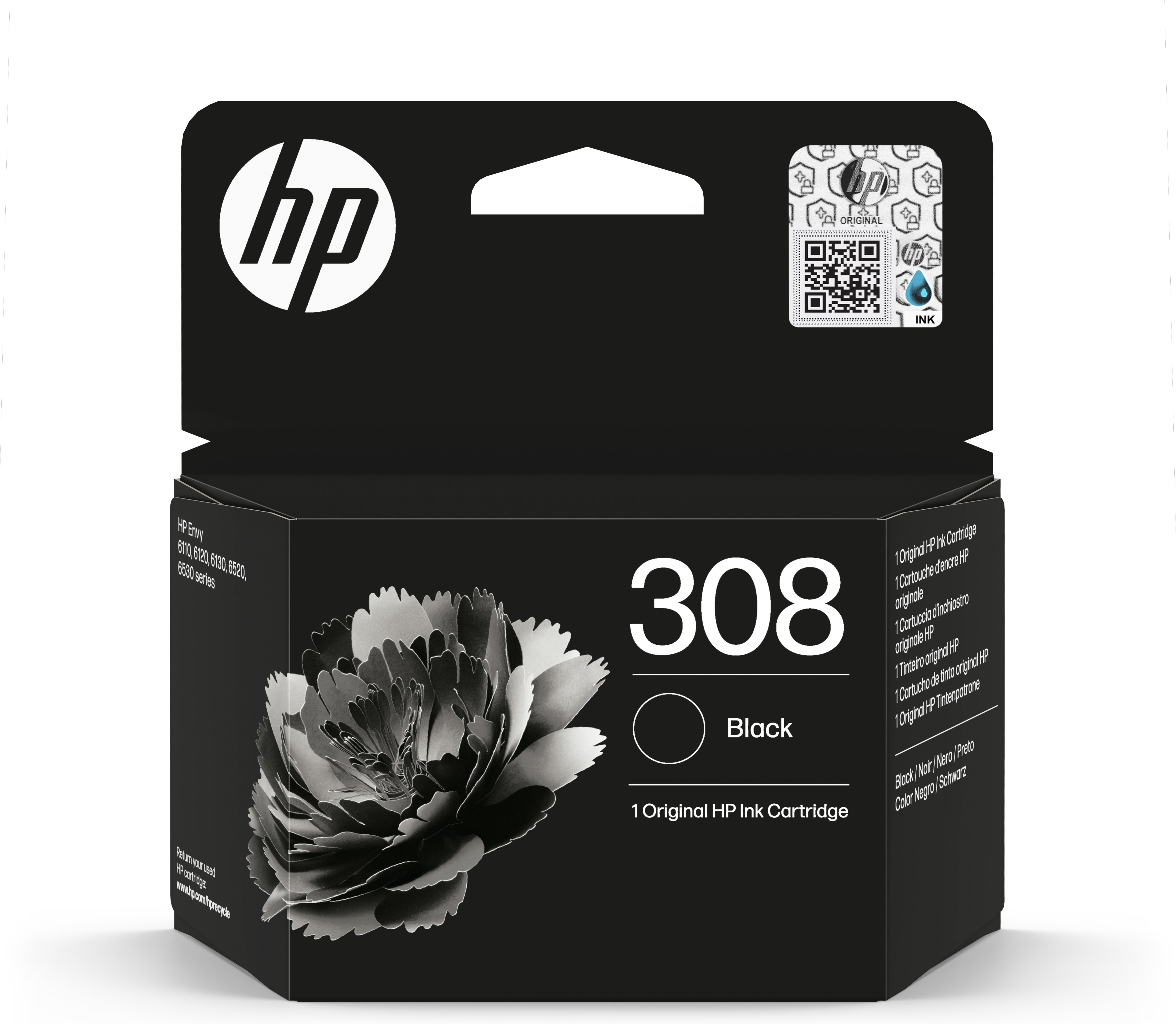HP HP 308 Inktcartridge Blister - Zwart
