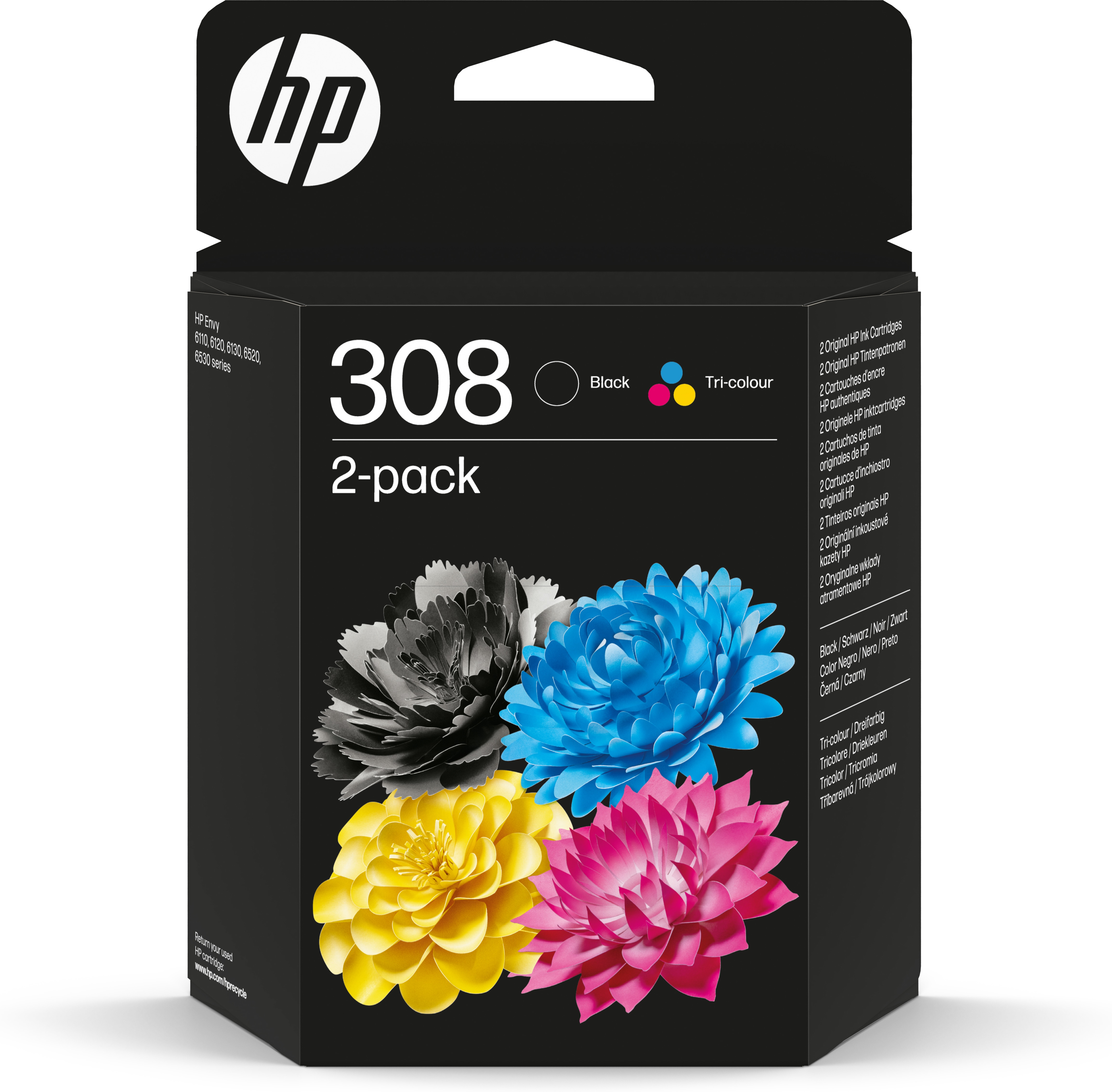 HP HP 308 Blister Inktcartridge 2-pack Combo Zwart/driekleuren