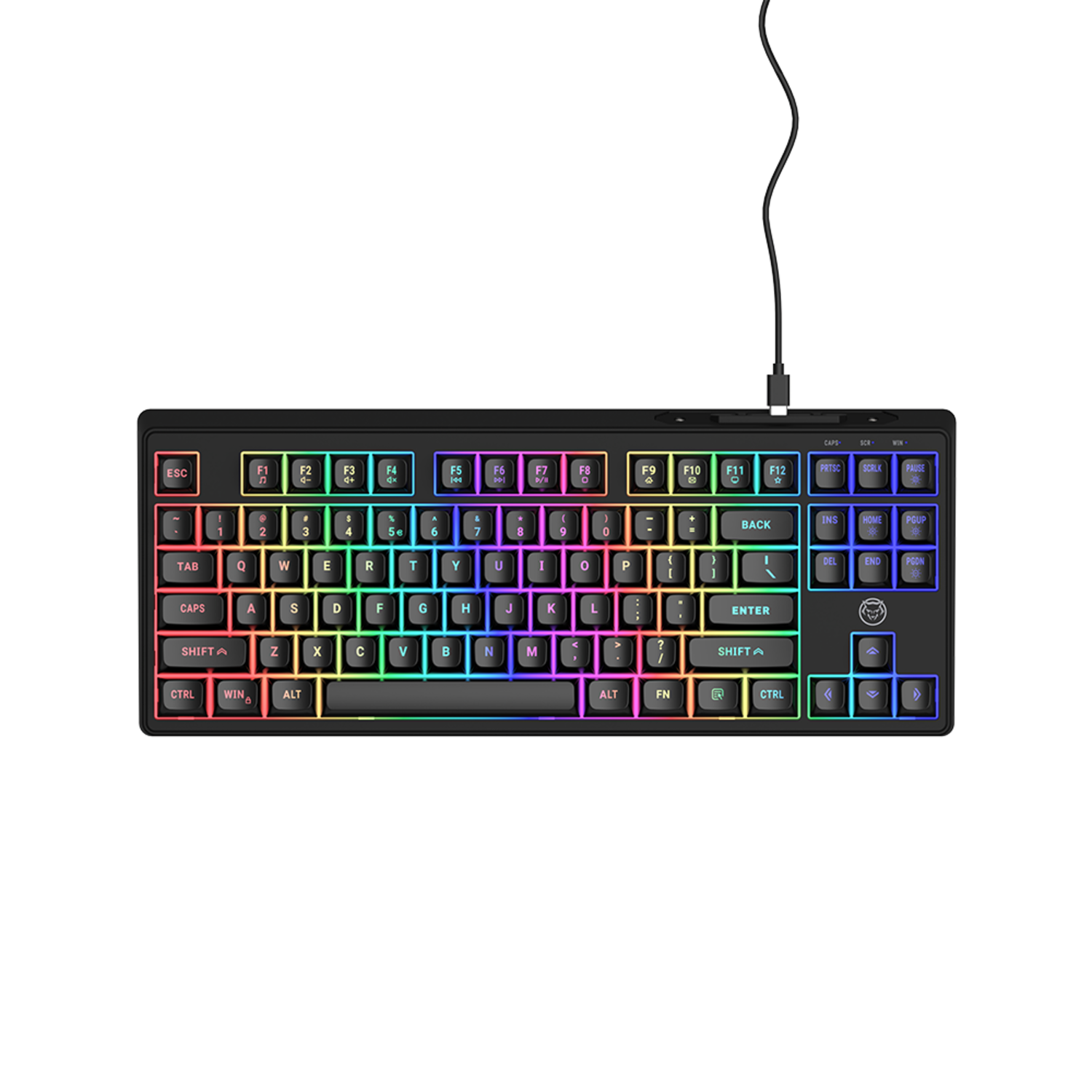 Qware Qware Philadelphia Bedraad Gamingtoetsenbord Zwart