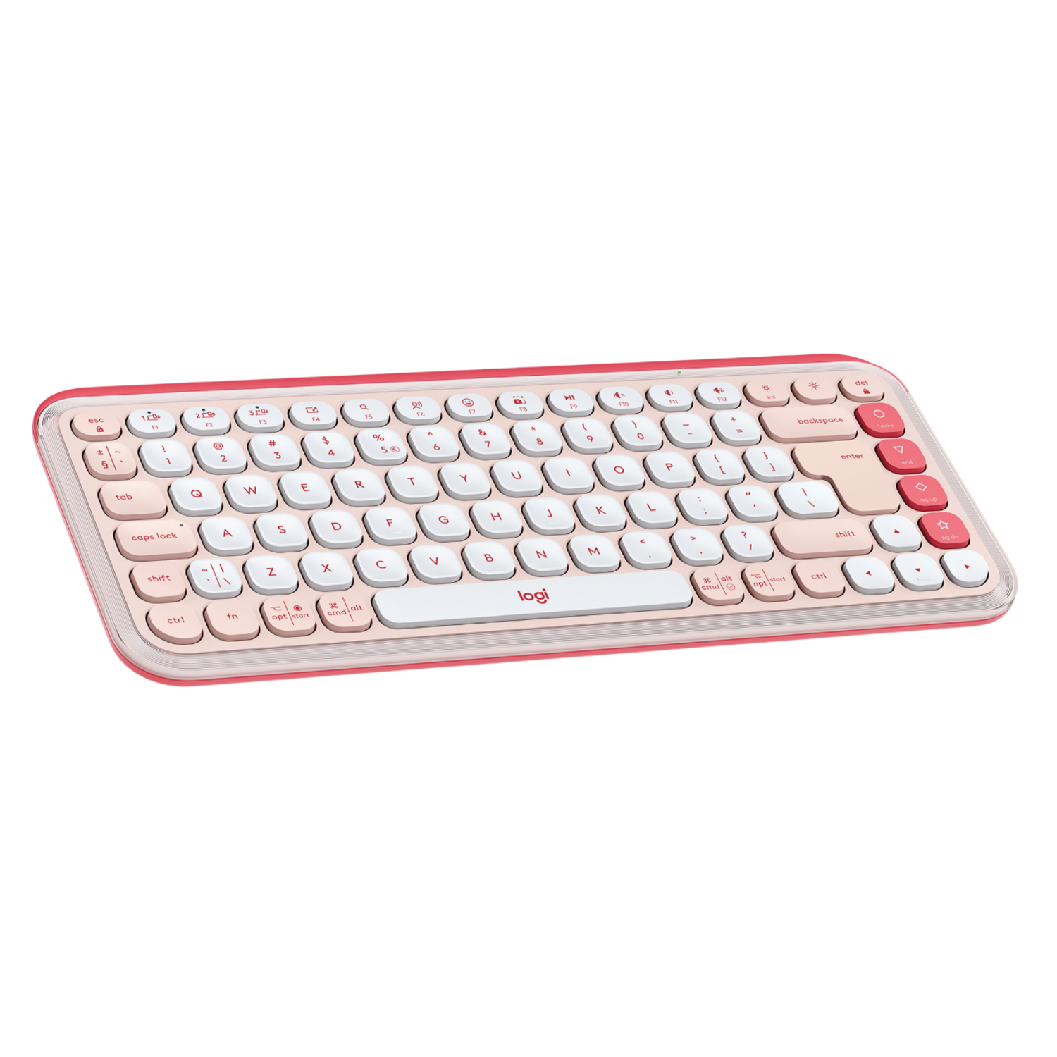 Logitech Logitech Pop Icon Keys Draadloos Toetsenbord Roze