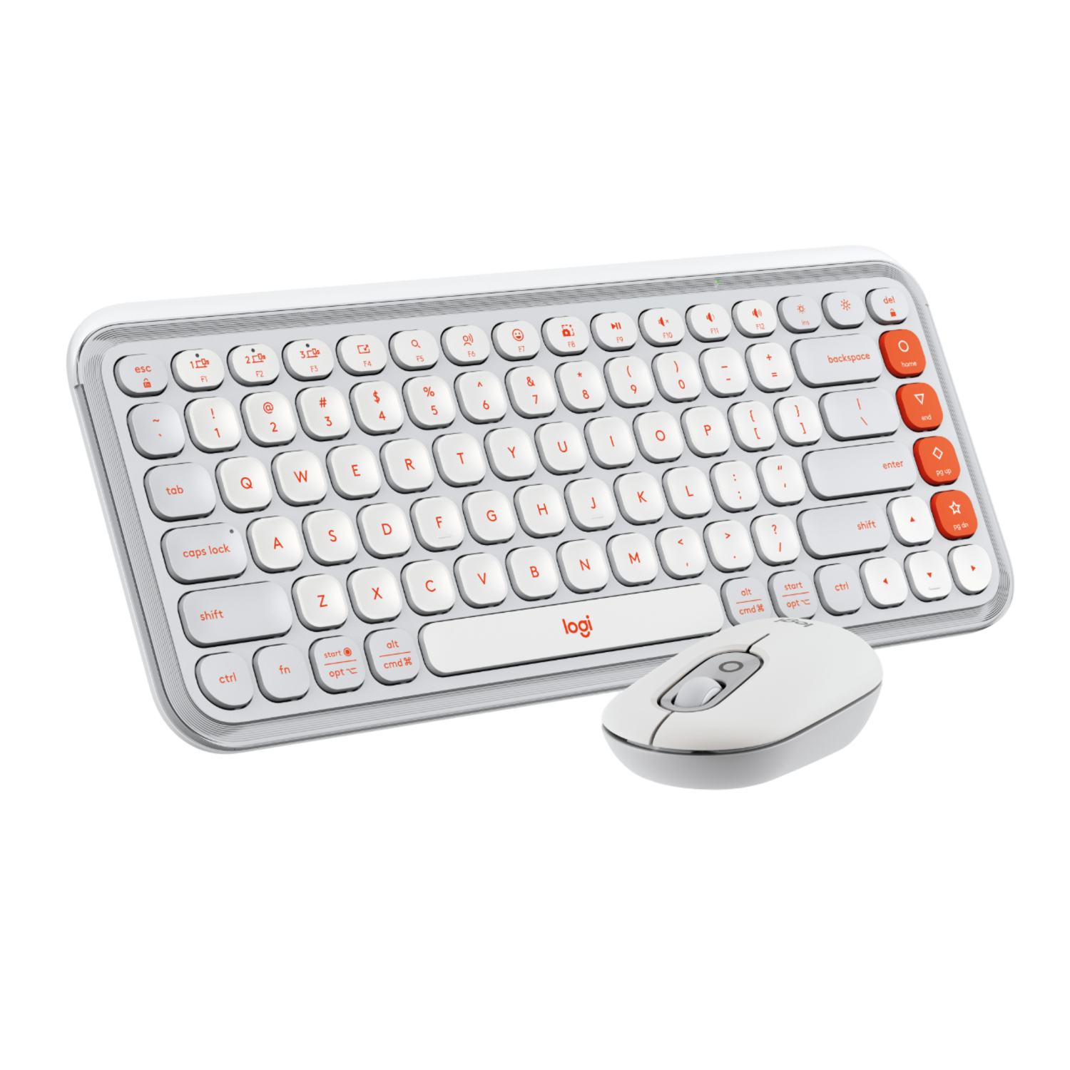 Logitech Logitech Pop Icon Combo Draadloos Toetsenbord En Muis Wit