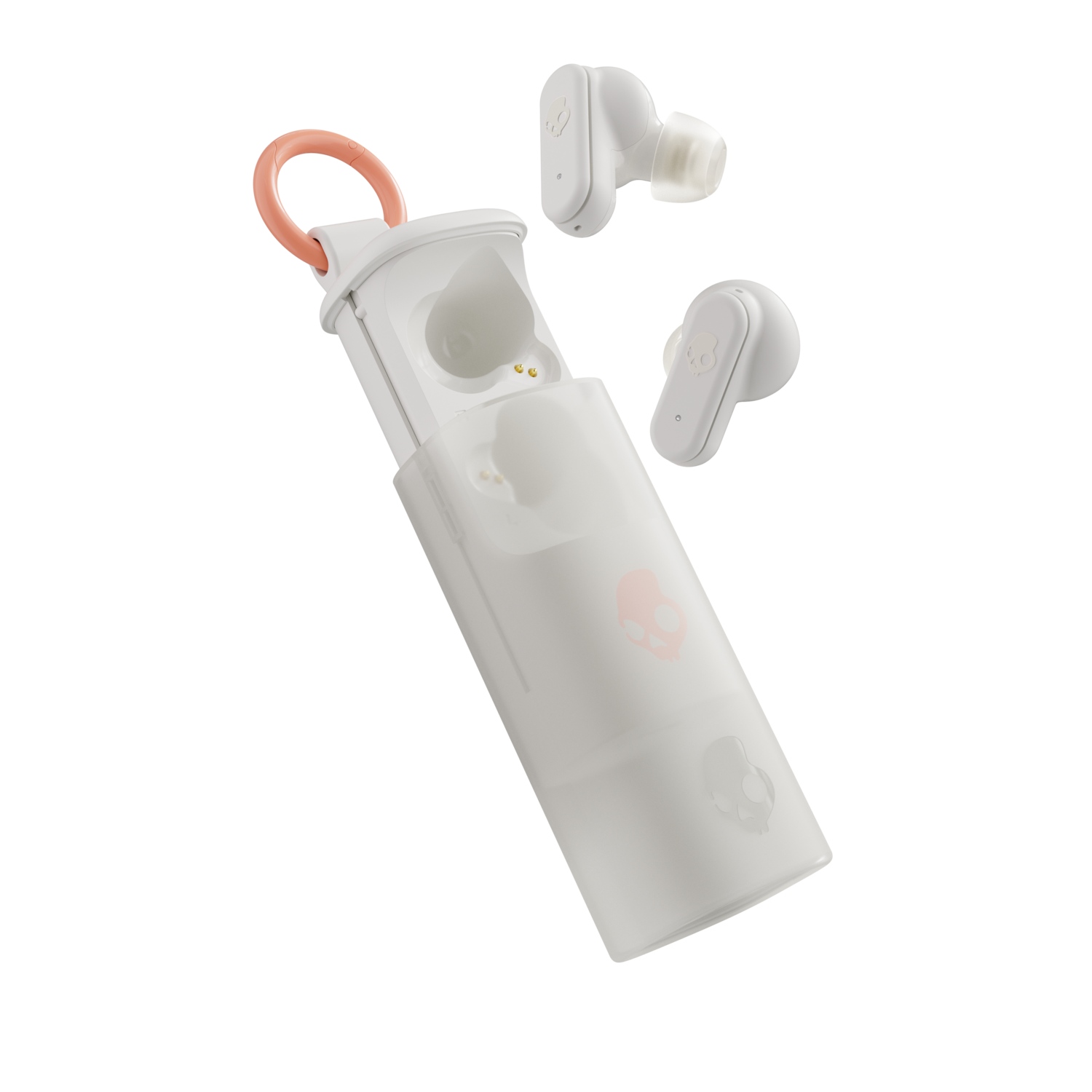 SKULLCANDY Skullcandy Skullcandy Dime Evo Tw Bone/orange Oordopjes Wit