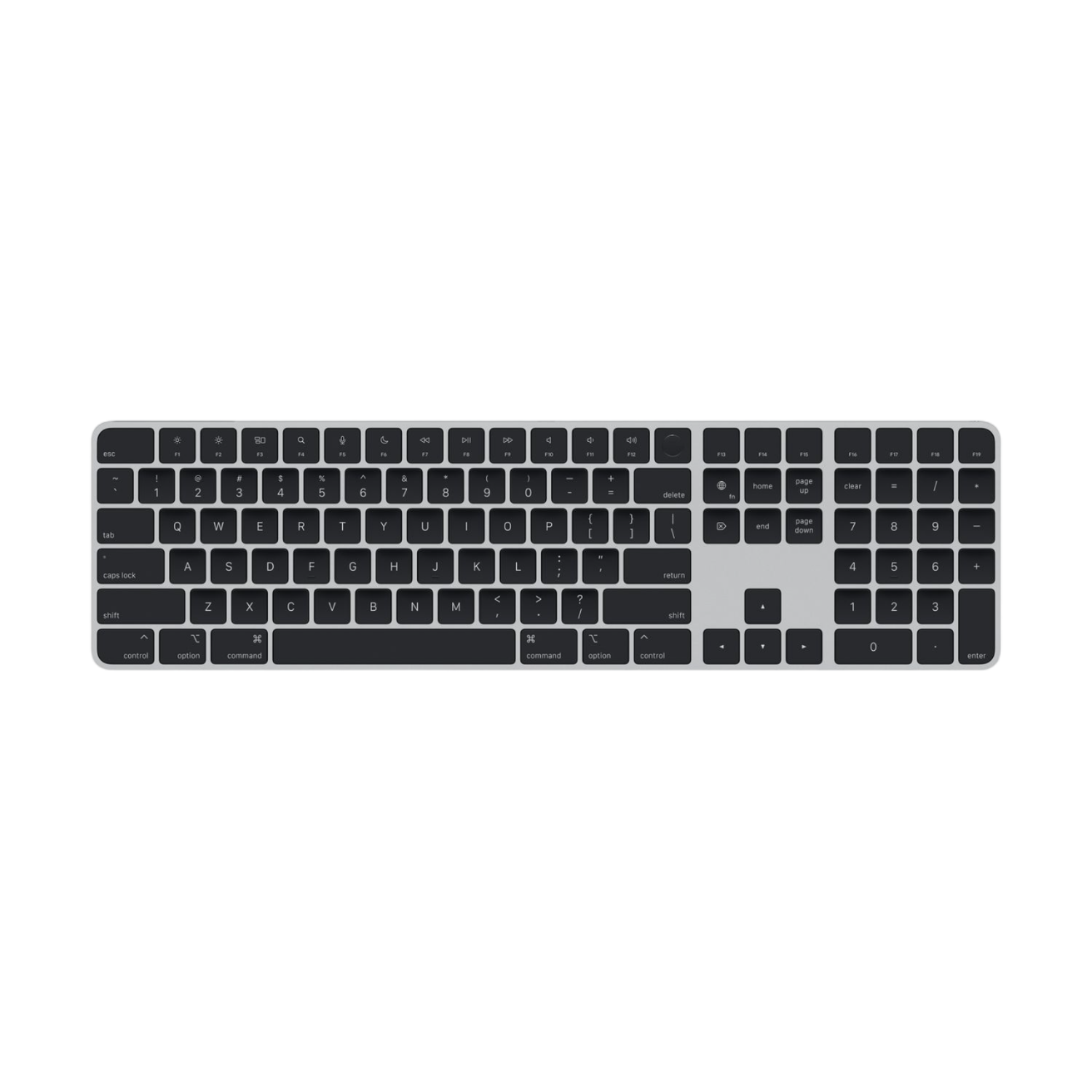Apple Apple Magic Keyboard Met Touch Id Numeriek Toetsenblok Draadloos Toetsenbord Zwart