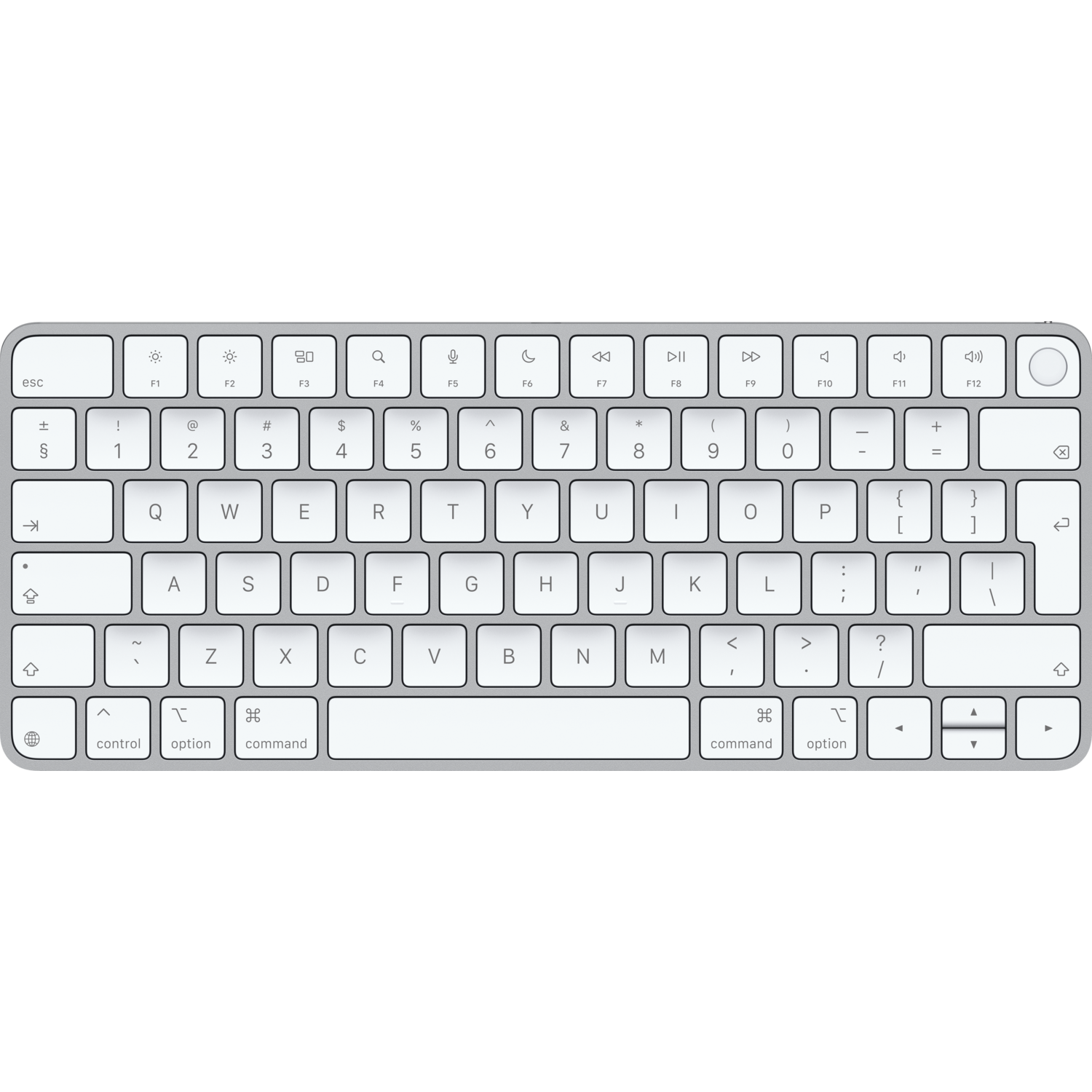 Apple Apple Magic Keyboard Met Touch Id Voor Mac Apple Silicon Nederlands Draadloos Toetsenbord Wit