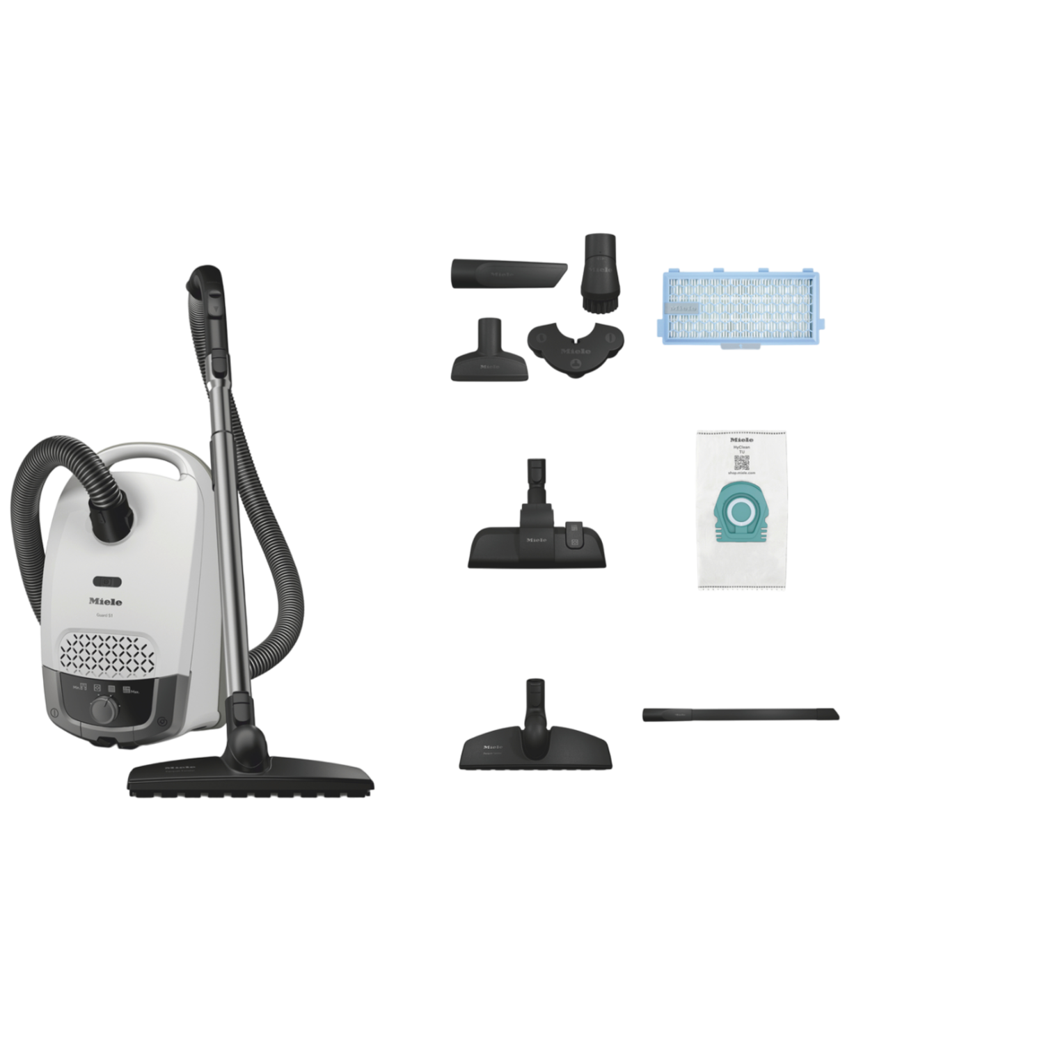 Miele Miele Guard S1 Parquet Flex Stofzuiger Met Zak Briljantwit