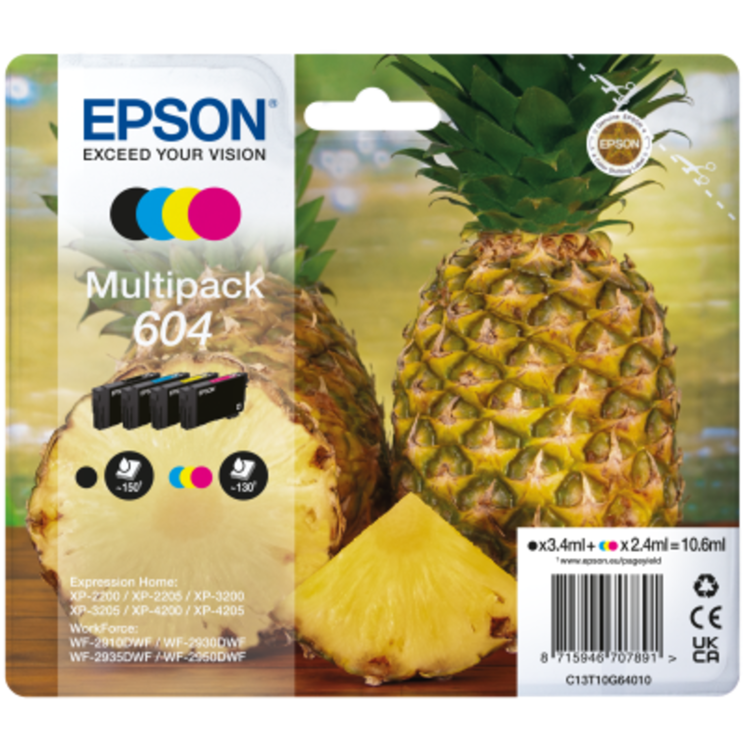 Epson Epson 604 Inktcartridges Zwart En Kleur Multipak Origineel Multicolor
