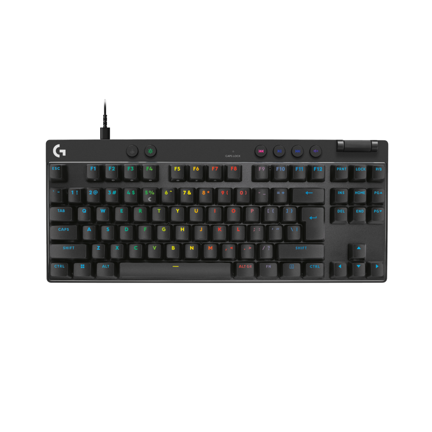 Logitech Logitech G Pro X Tkl Rapid Rgb Verlichting Bedraad Gamingtoetsenbord Zwart