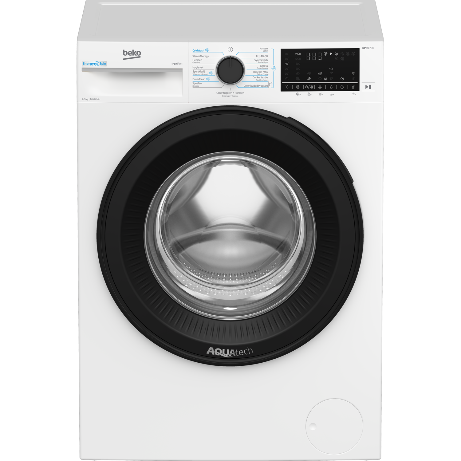 Beko Beko B5wm69418w Energyspin - A-50% Wasmachine Voorlader 9 Kg 1400 Rpm 75 Db
