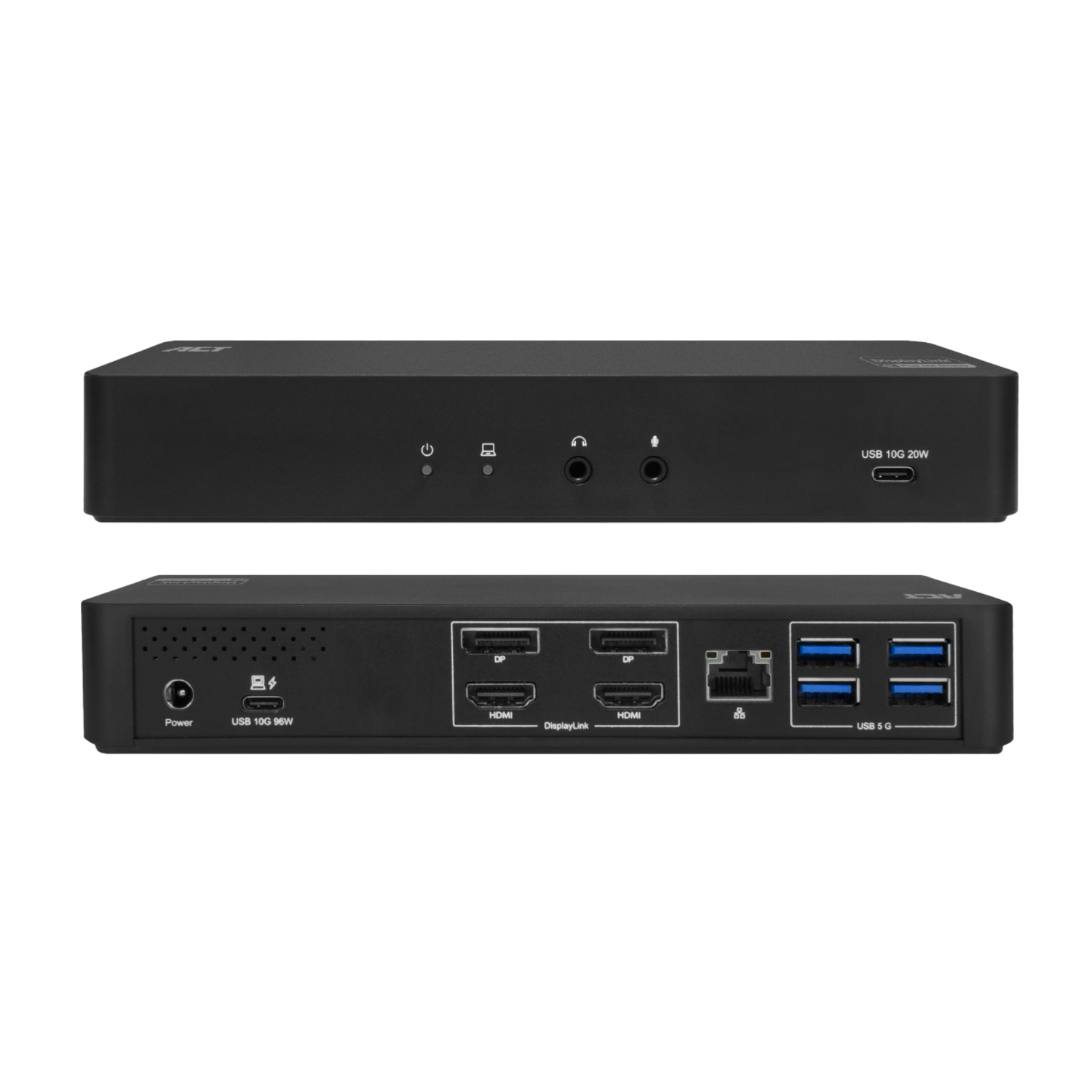 ACT Act Ac7160 Usb-c 4k Naar Hdmi/displayport Dockingstation