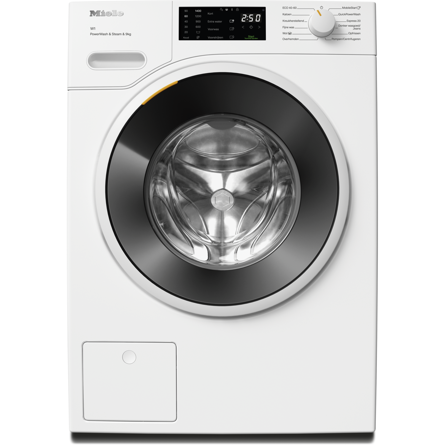 Miele Miele Wwd 380 Wcs Powerwash - Wasmachine Voorlader 9 Kg 1400 Rpm 72 Db