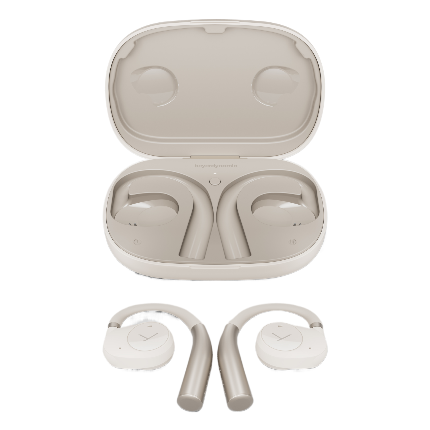 Beyerdynamic Beyerdynamic Verio 200 Bluetooth Open-ear Hoofdtelefoon Wit Oordopjes Cream