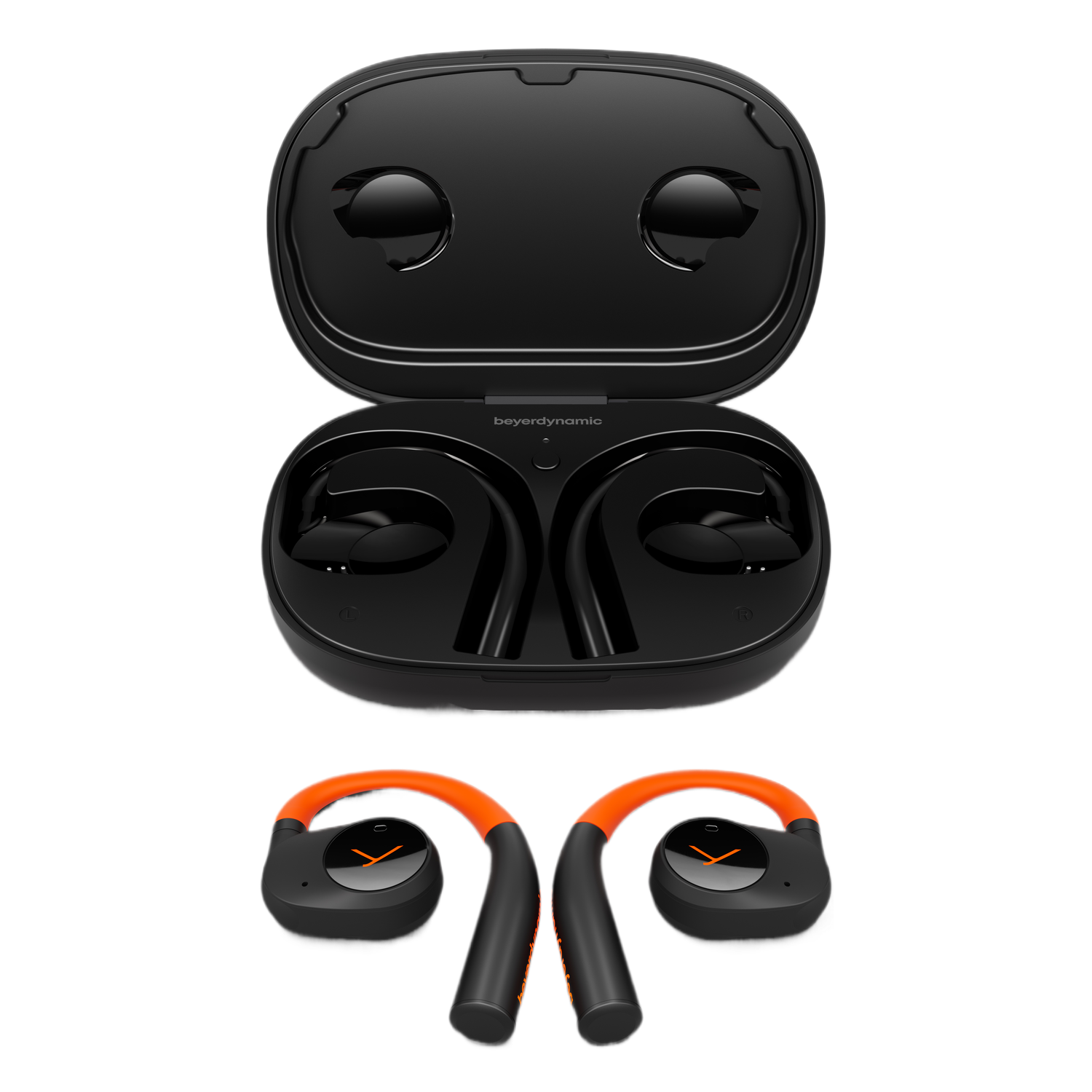 Beyerdynamic Beyerdynamic Verio 200 Bluetooth Open-ear Hoofdtelefoon Zwart/oranje Oordopjes Zwart