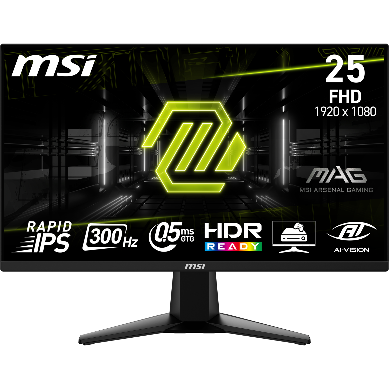 MSI MSI Mag 255xf - 24.5 Inch 1920 X 1080 (full Hd) 0.5 Ms 300 Hz
