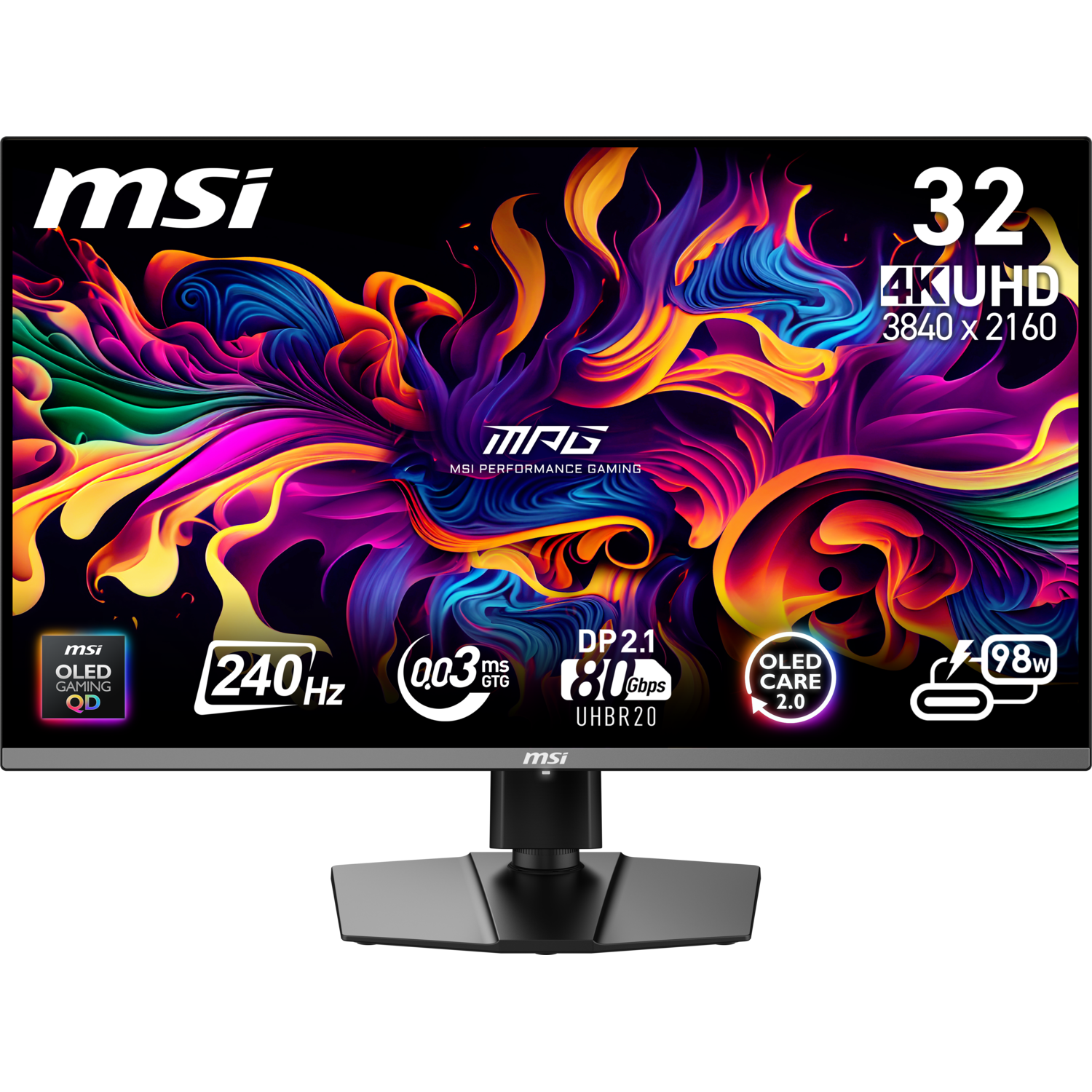 MSI MSI Mpg 322urx Qd-oled - 31.5 Inch 3840 X 2160 (ultra Hd 4k) 0.03 Ms 240 Hz