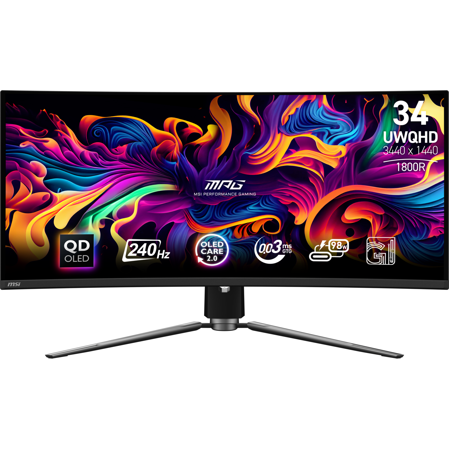 MSI MSI Mpg 341cqpx Qd-oled - 34 Inch 3440 X 1440 (uwqhd) 0.03 Ms 240 Hz