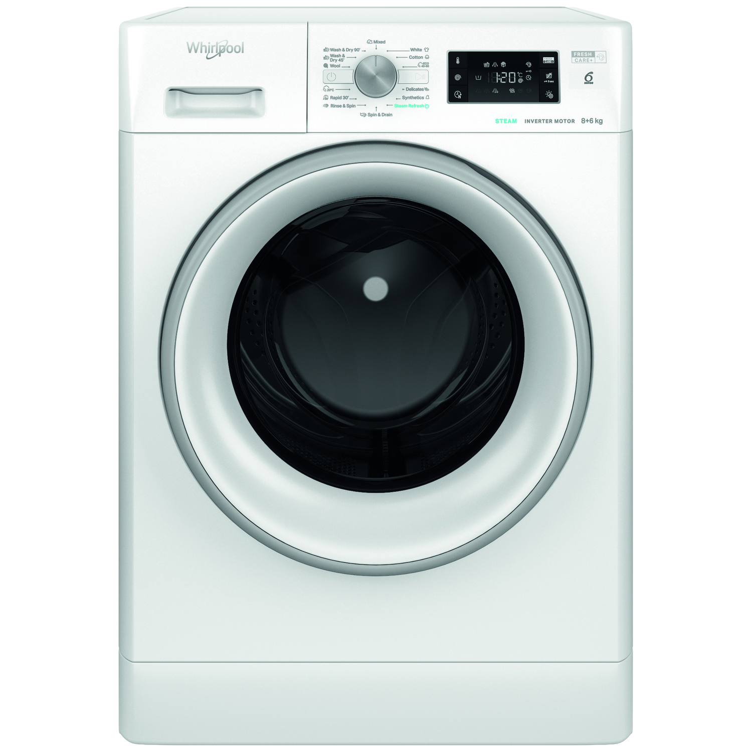 Whirlpool Ffwdb 864489 Sv Ee - Was-droogcombinatie 8 Kg + 6 1400 Rpm 75 Db