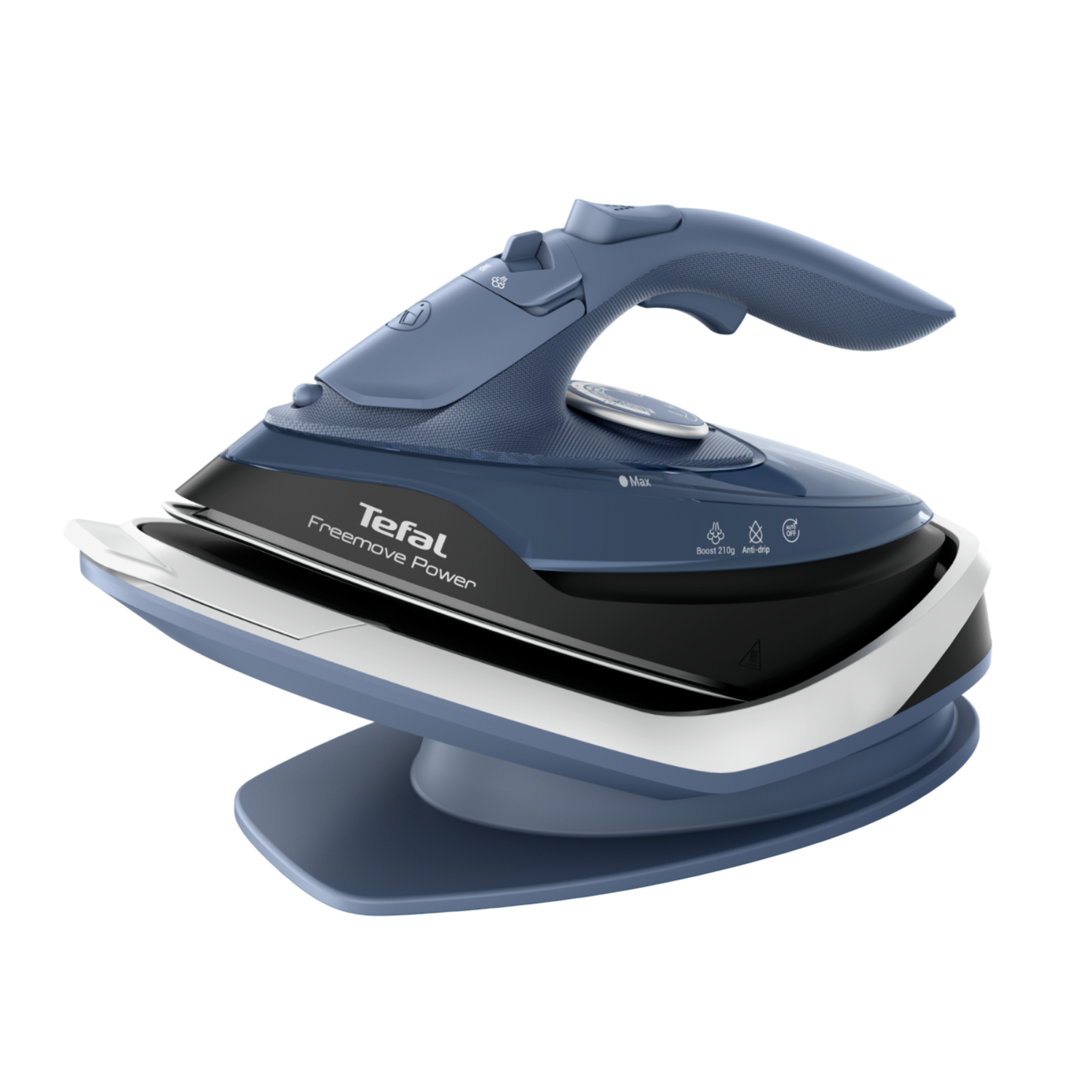 Tefal Tefal Fv6675 Freemove Power Draadloos Stoomstrijkijzer Blauw