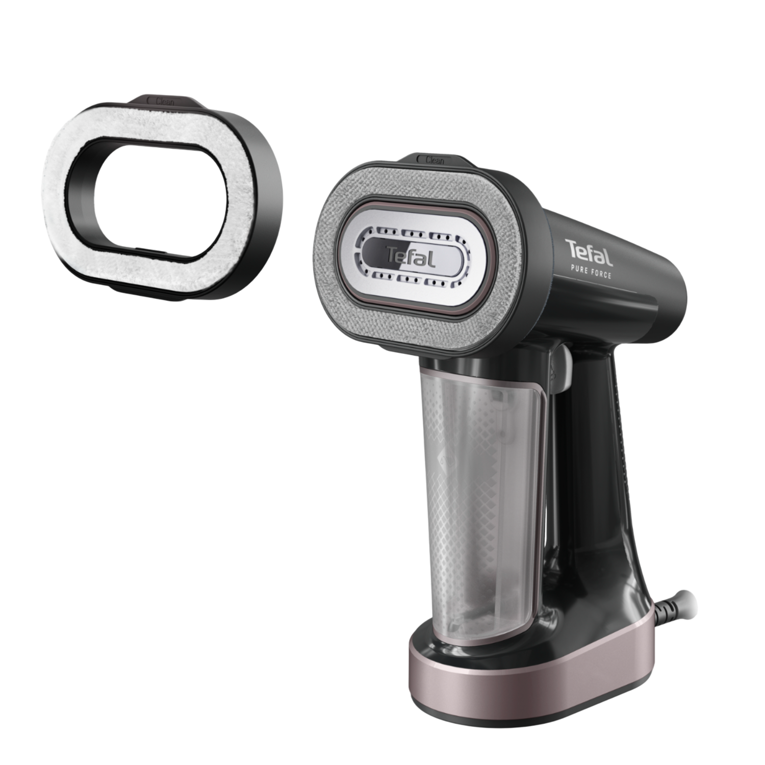 Tefal Tefal Dt8765 Pure Force 3-in-1 Kledingstomer Cinnamon Pink Metal & Black Glamma