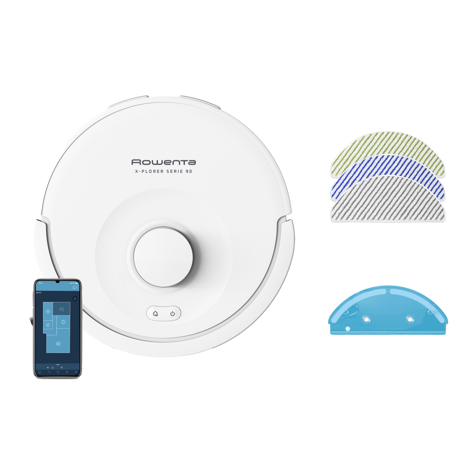 Rowenta Rowenta Rr8777 X-plorer Serie 90 Robotstofzuiger Met Dweilfunctie Wit