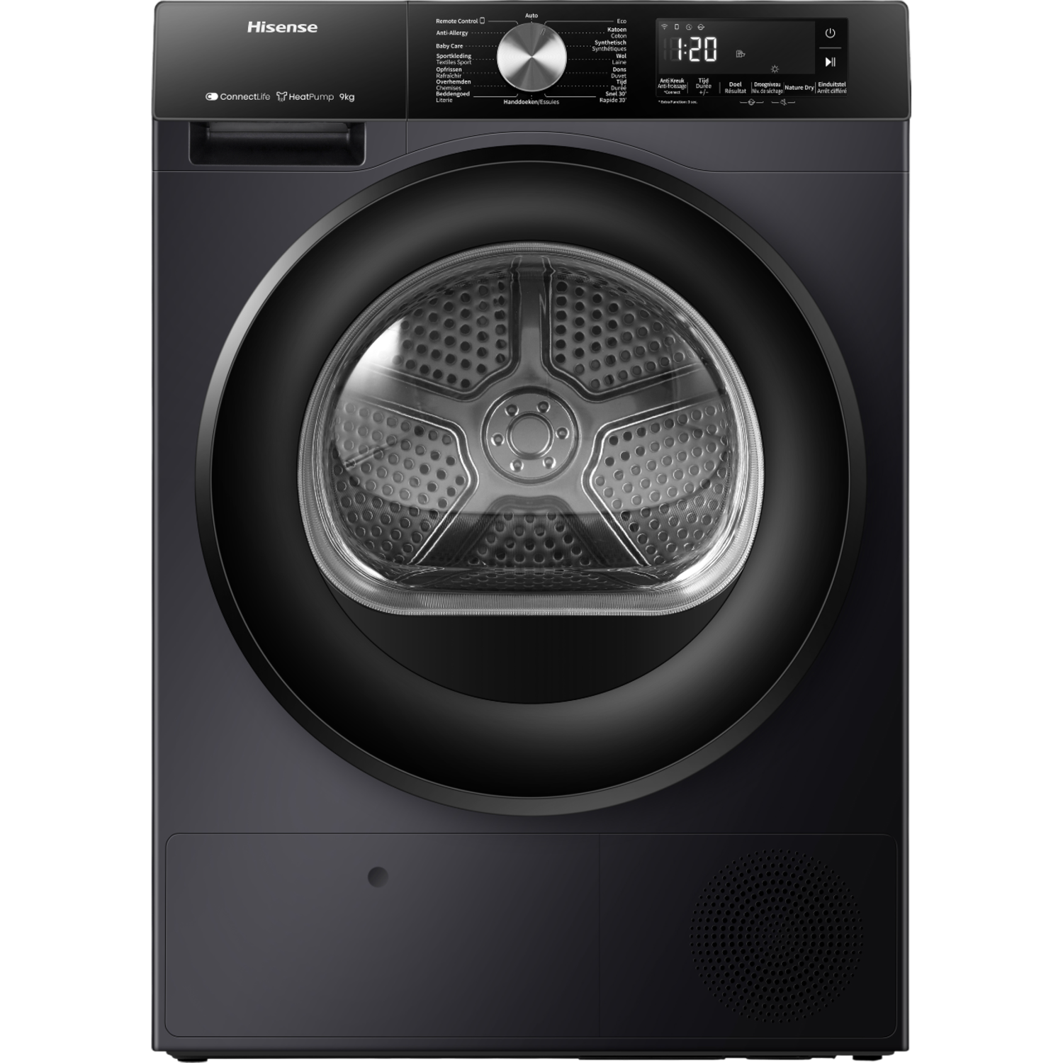 Hisense Hisense Dh3s902bb3 - Warmtepompdroger 9 Kg 64 Db Energielabel C