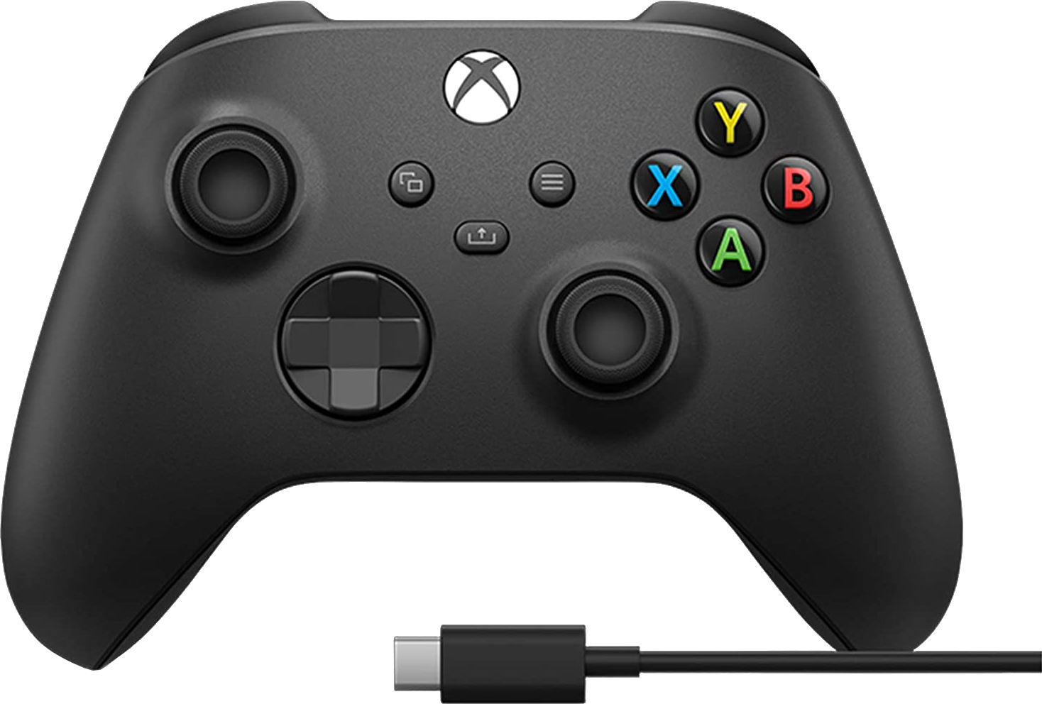 Microsoft Kabel + Xbox Wireless Controller Series Carbon Black