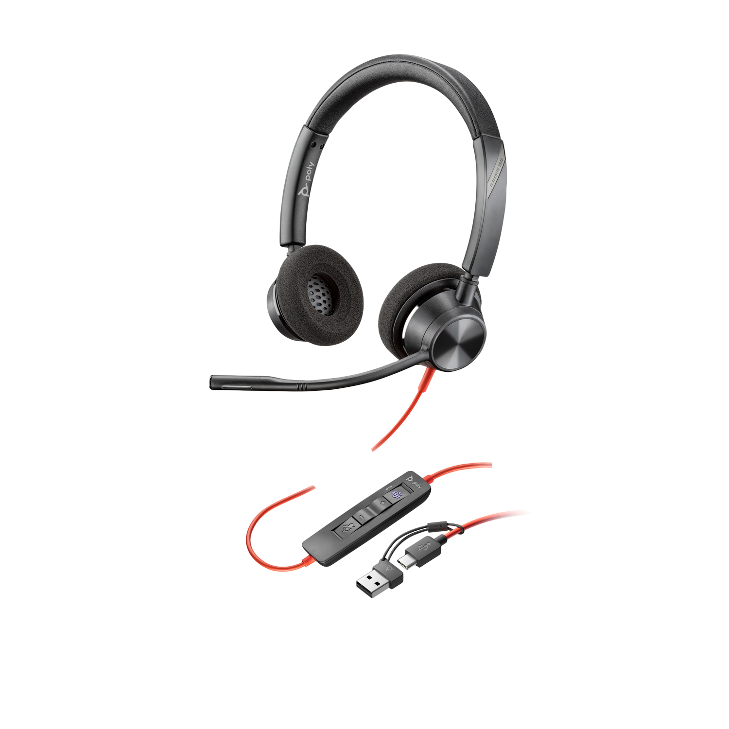 Poly Poly Blackwire 3320 - 8x220aa Koptelefoon