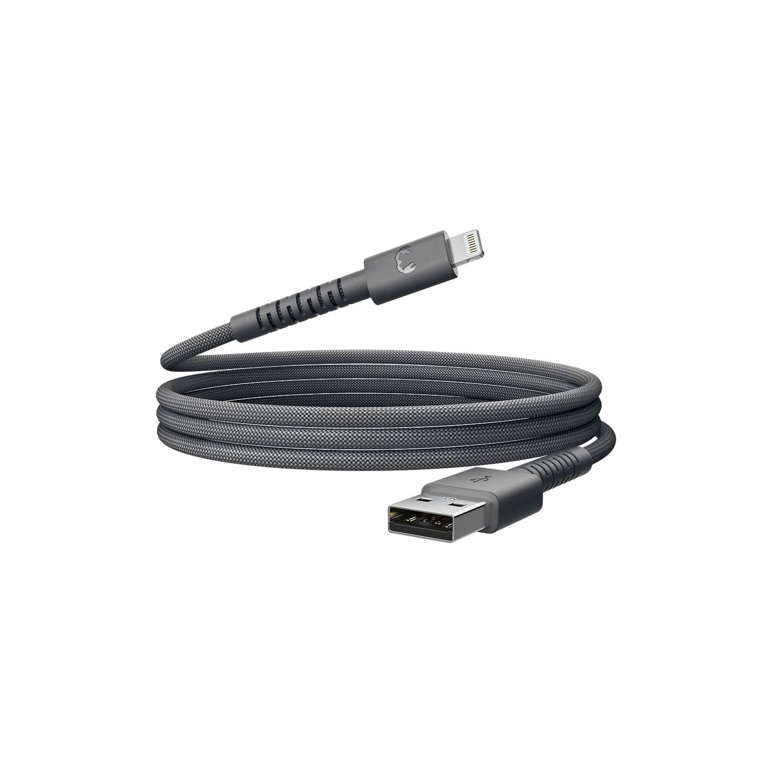 Fresh 'n Rebel Fresh 'n Rebel Flexwave Sillicon Braided Usb-a Naar Lightning Usb-kabel 70 Cm Storm Grey