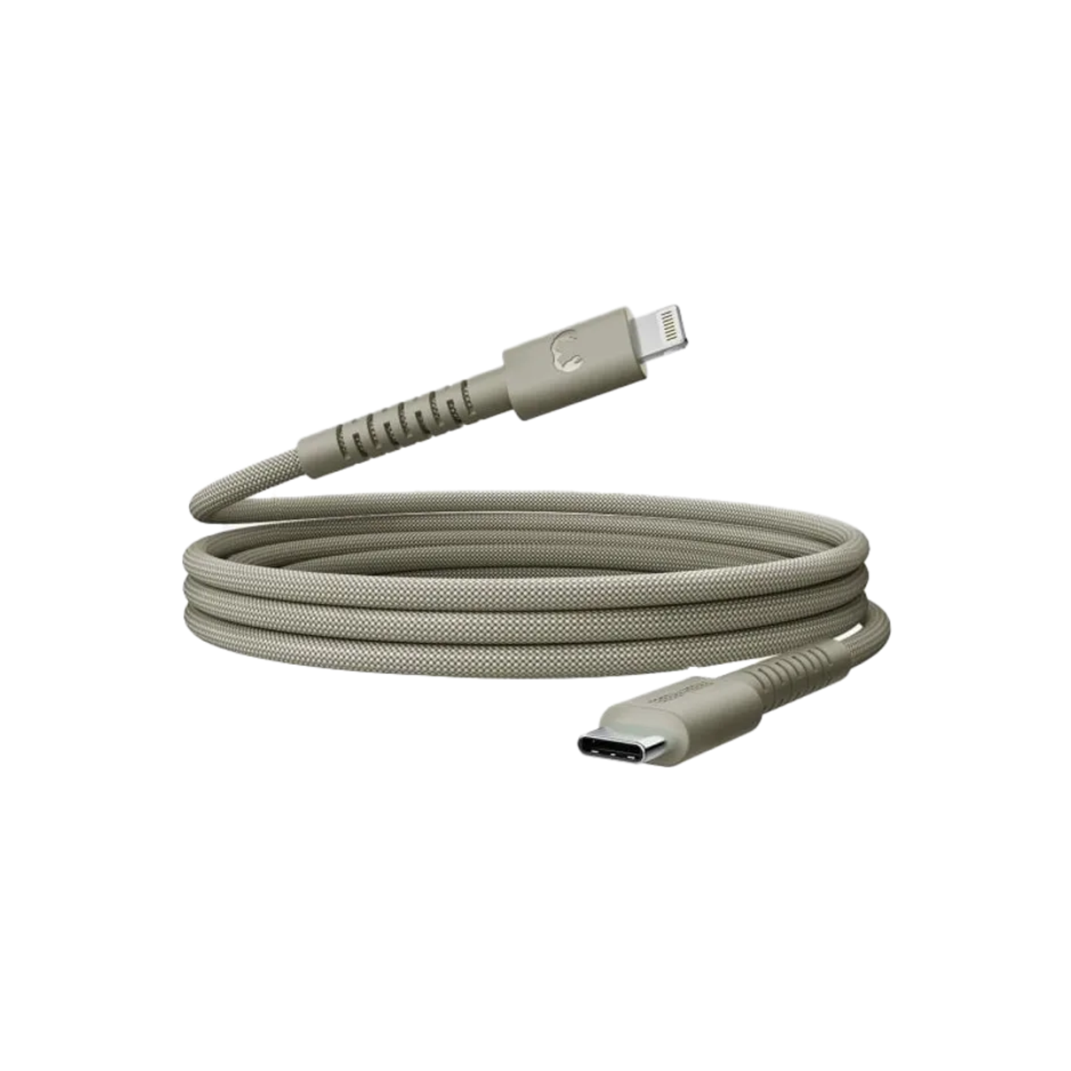 Fresh 'n Rebel Fresh 'n Rebel Flexwave Silicone Braided Usb-c Naar Lightning Usb-kabel 2 M Dried Green