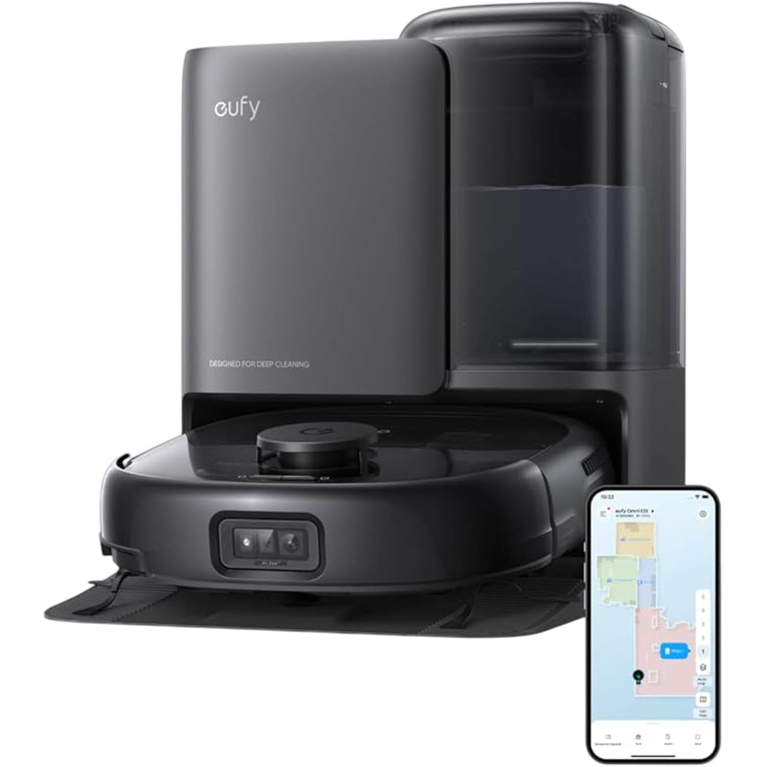 Eufy Eufy E25 Omni Robotstofzuiger Met Dweilfunctie Zwart