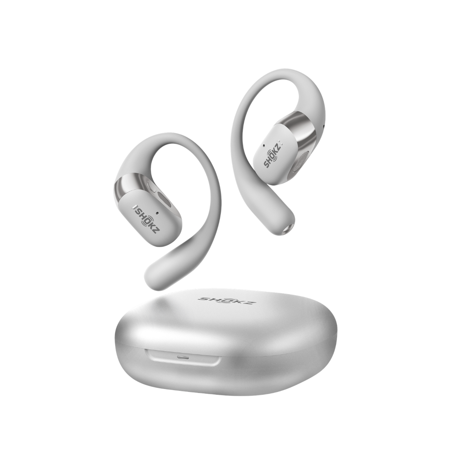 Shokz Openfit 2+ Open-ear Tws Grijs Oordopjes Zilver