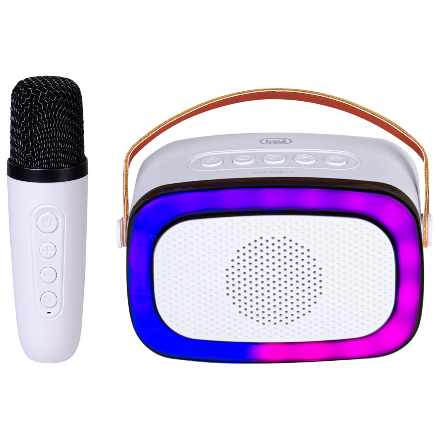 trevi Trevi Xr8a01 Wit Mini Karaoke Speaker