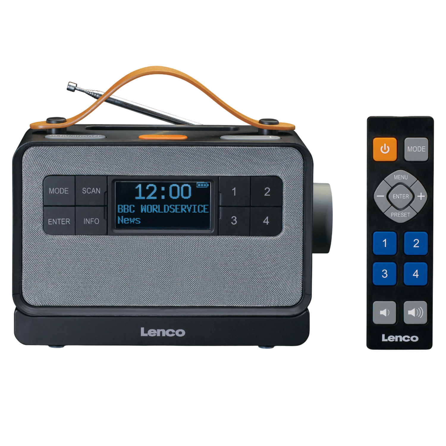 Lenco Lenco Dab+ Fm Radio With Bt Rech. Battery Pdr-065bk Zwart
