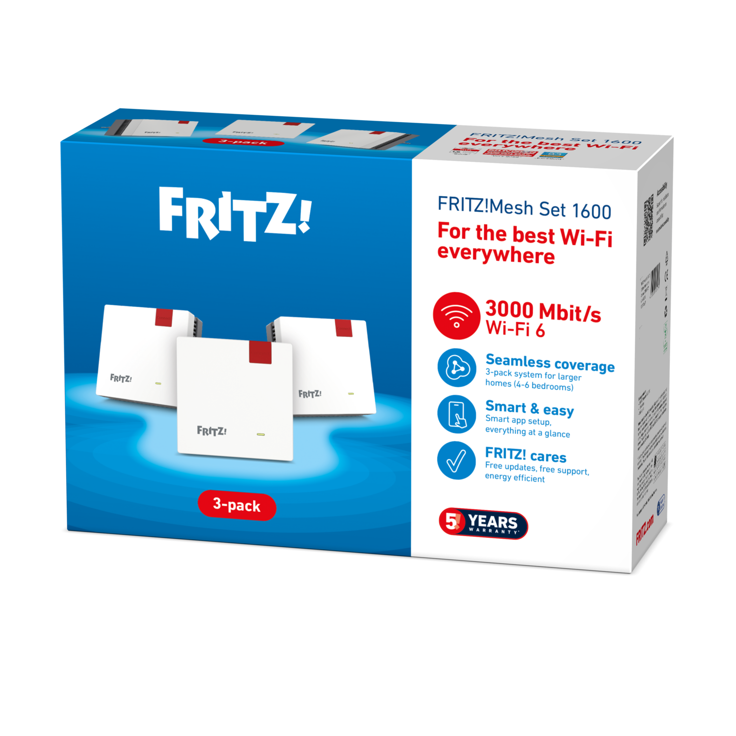 AVM AVM Fritz!mesh Set 1600 3-pack Edition International Multiroom-wifi