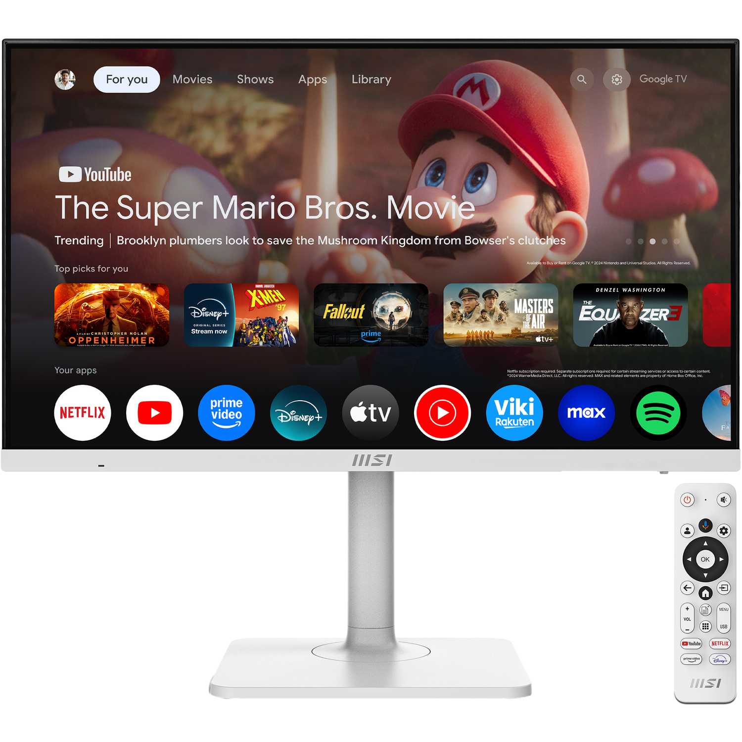 MSI MSI Modern Md272upsw - 27 Inch 3840 X 2160 (ultra Hd 4k) Ips-paneel In Hoogte Verstelbaar