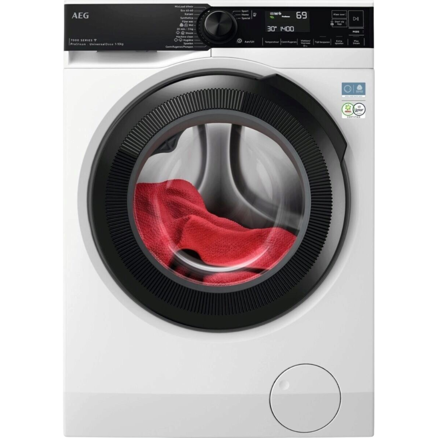 AEG AEG Lr7694eud4 7000 Serie Prosteam - 74 Db Wasmachine (9 Kg 1400 Rpm A)