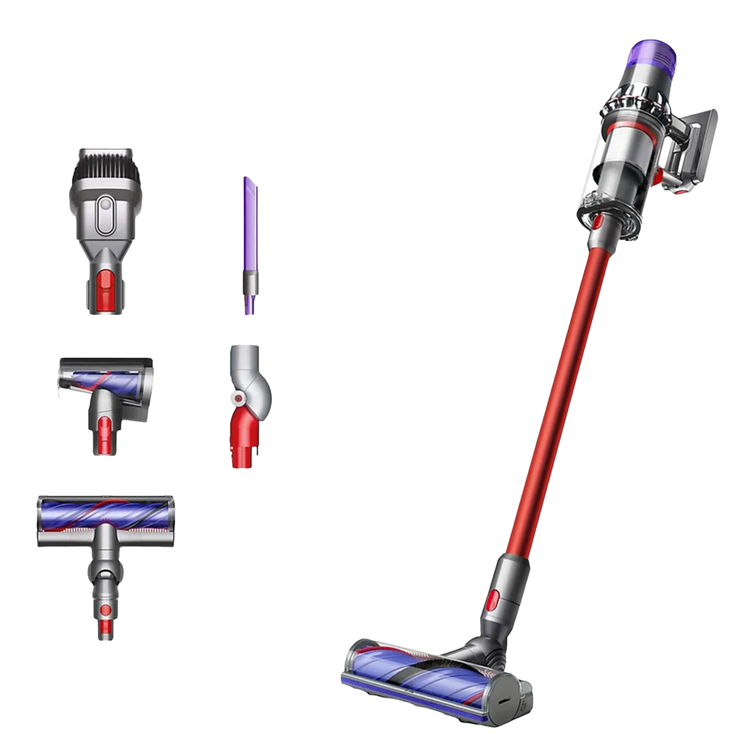 Dyson Dyson V15 Origin Steelstofzuiger Nikkel/rood