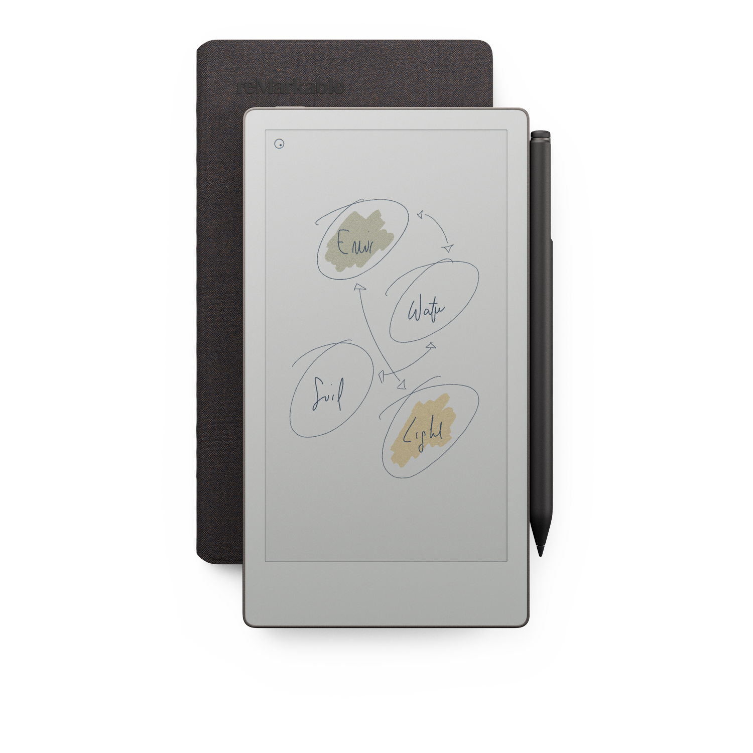 Remarkable Book Folio Mosaic Weave Basalt Voor Remarkable Paper Pro Move Beschermhoes