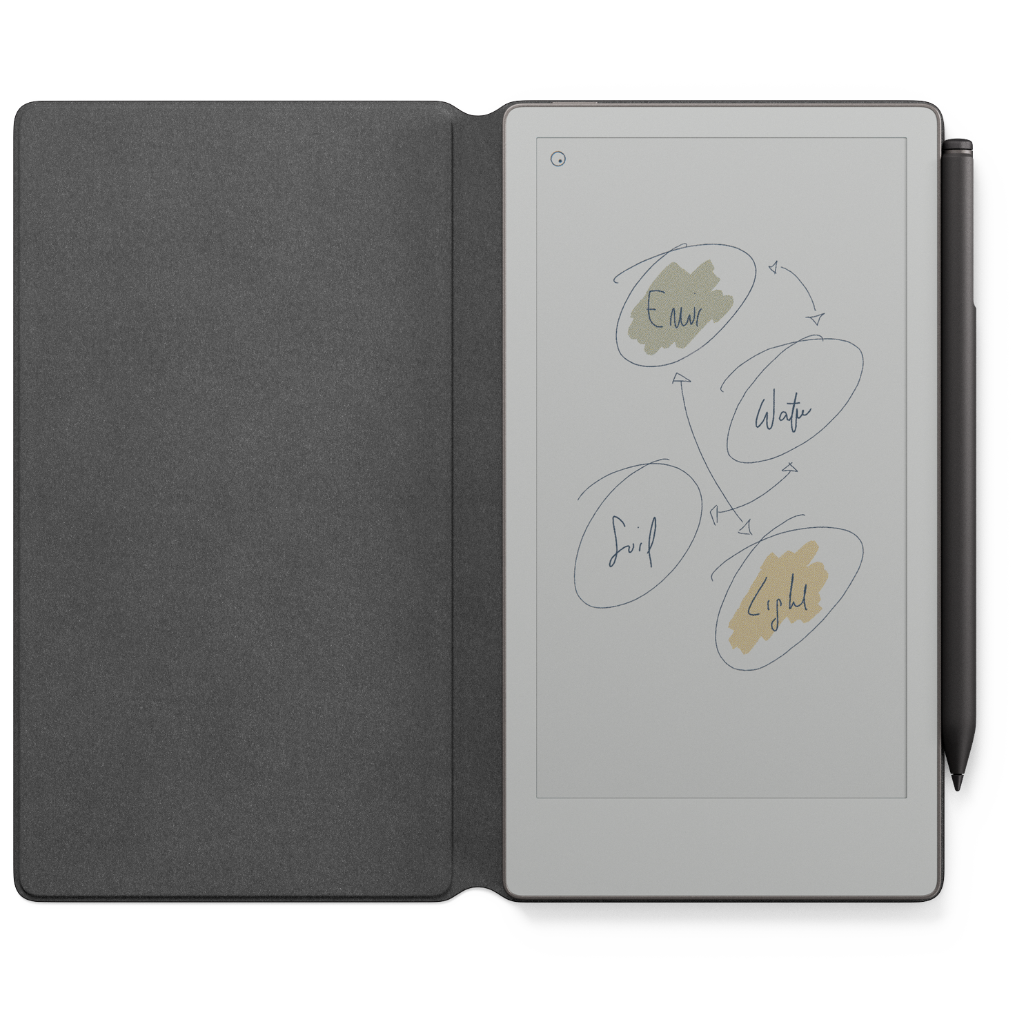 Remarkable Paper Pro Move + Marker Plus Book Folio Grijs Zwart - 7.3 Inch 64 Gb E-ink-tablet