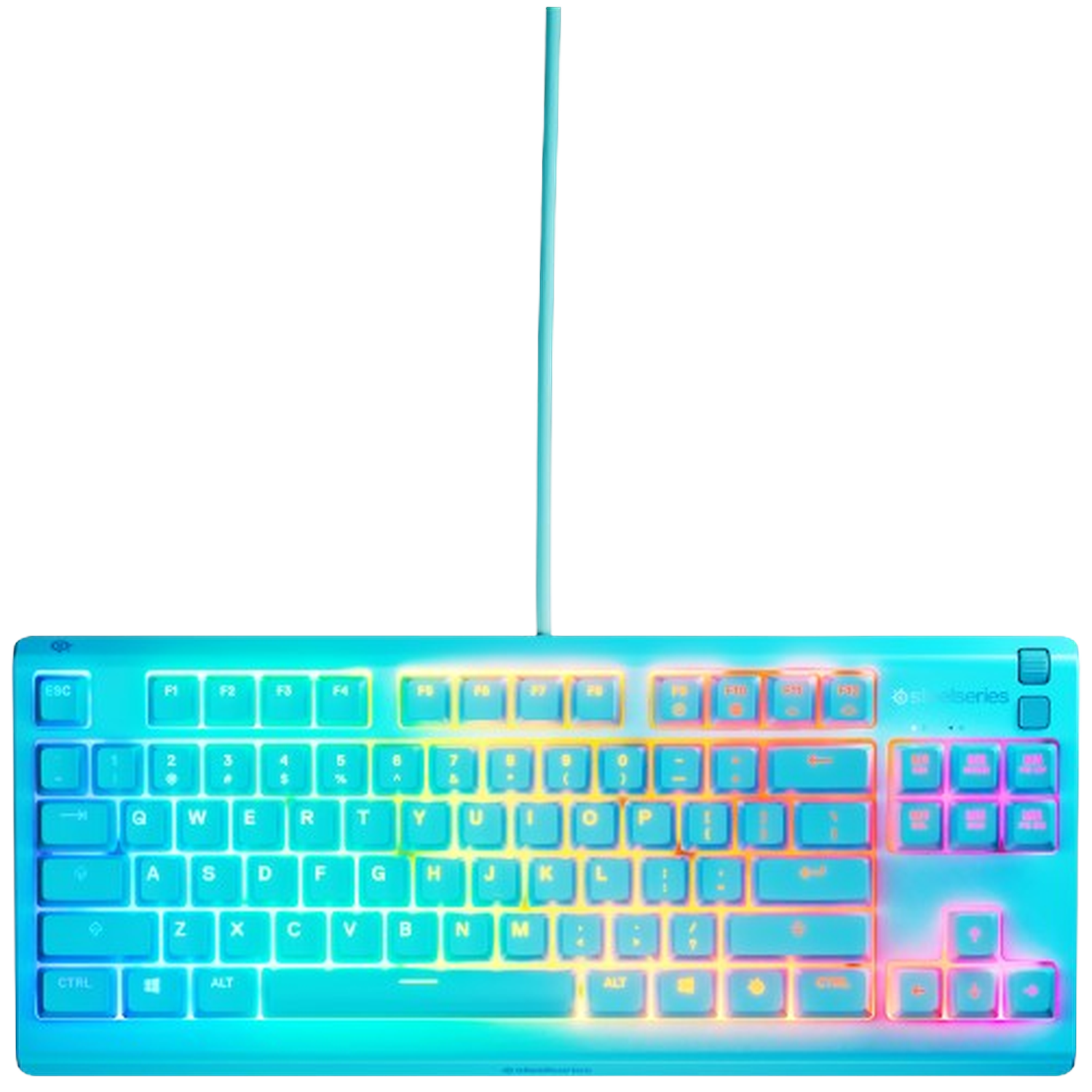 Steelseries Steelseries Apex 3 Tkl Us Qwerty Layout Bedraad Gamingtoetsenbord Aqua