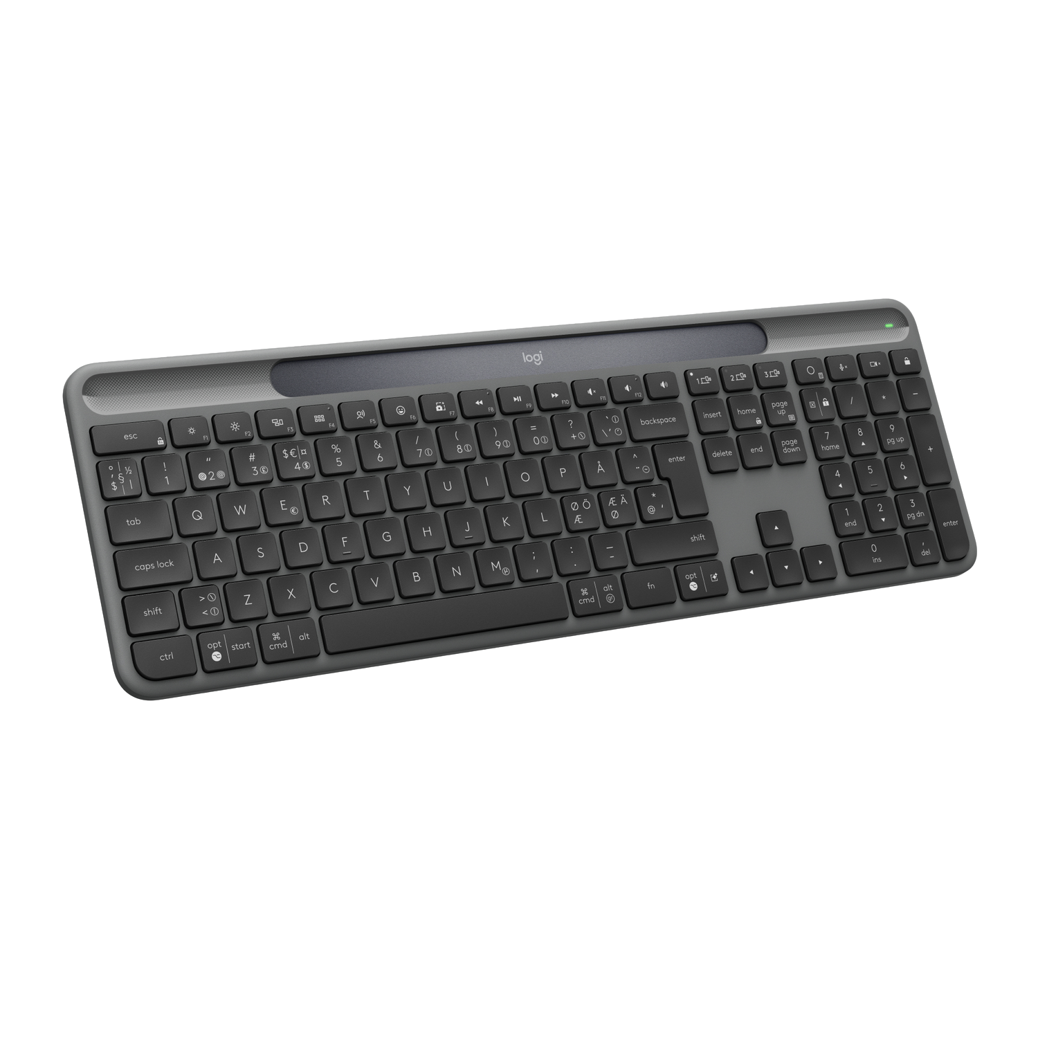 Logitech Logitech Signature Slim Solar+ Draadloos Toetsenbord Graphite