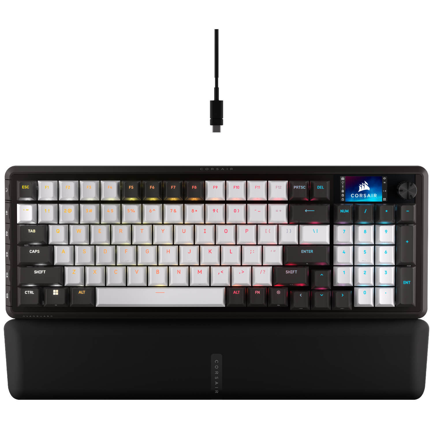 Corsair Corsair Vanguard 96 Dual Tone - Us-qwerty Bedraad Gamingtoetsenbord Zwart